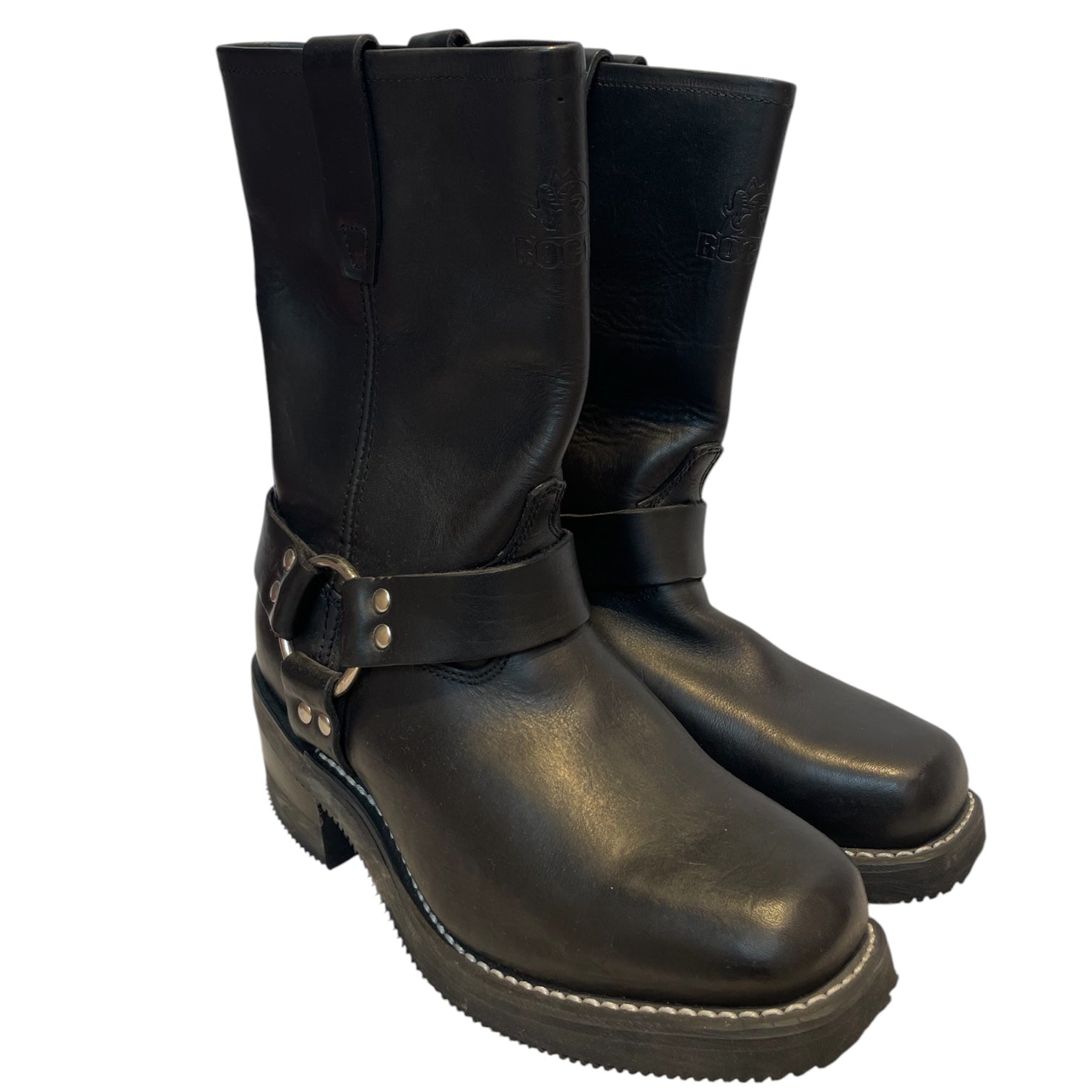 ROCKY/Biker Boots/US 8/Leather/BLK/HARNESS BOOT view 1
