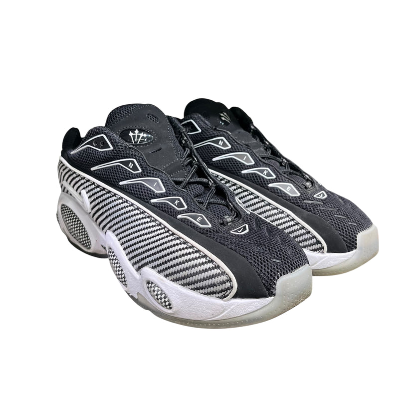 NIKE/NOCTA GLIDE/Low-Sneakers/US 8/All Over Print/Cotton/BLK/DM0879-001