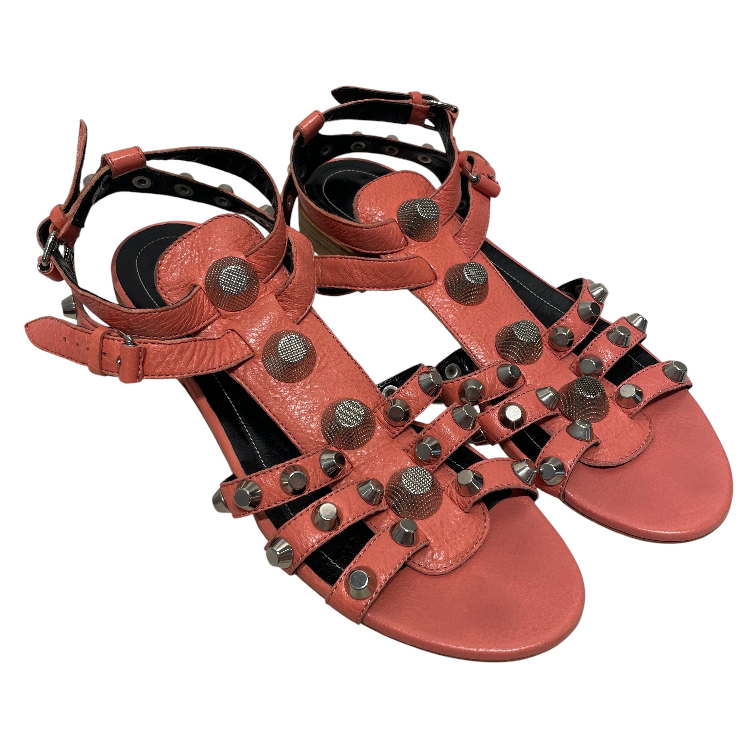 BALENCIAGA/Sandals/EU 39/Leather/PNK/Cagole Sandal view 1