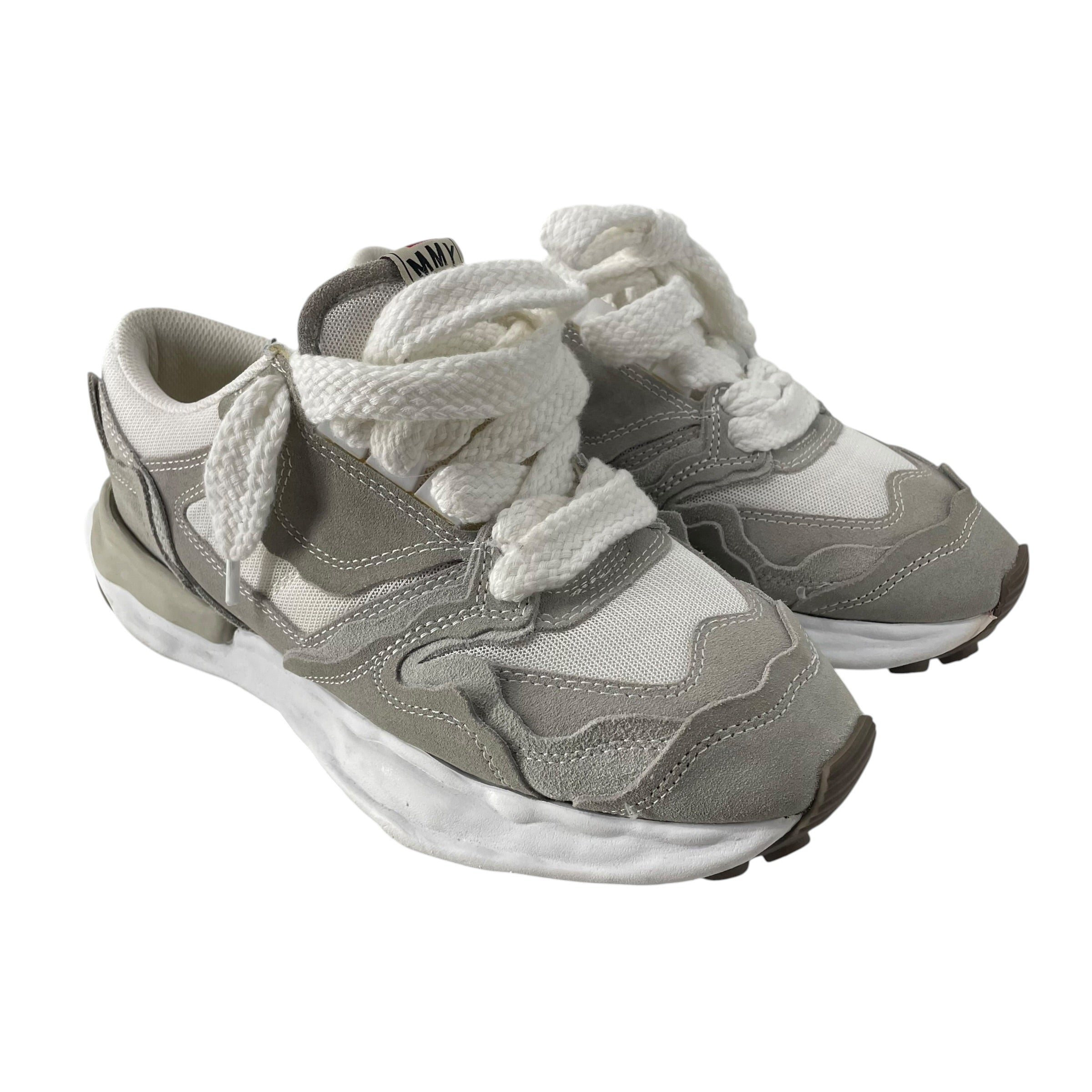 MIHARA YASUHIRO/Low-Sneakers/EU 43/Polyester/GRY/DISTRESSED view 1