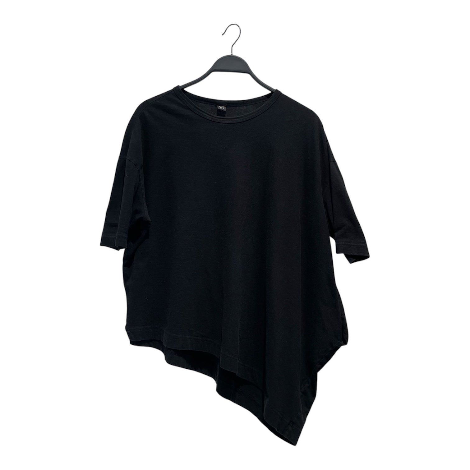 Y's/T-Shirt/2/Cotton/BLK/asymetric view 1