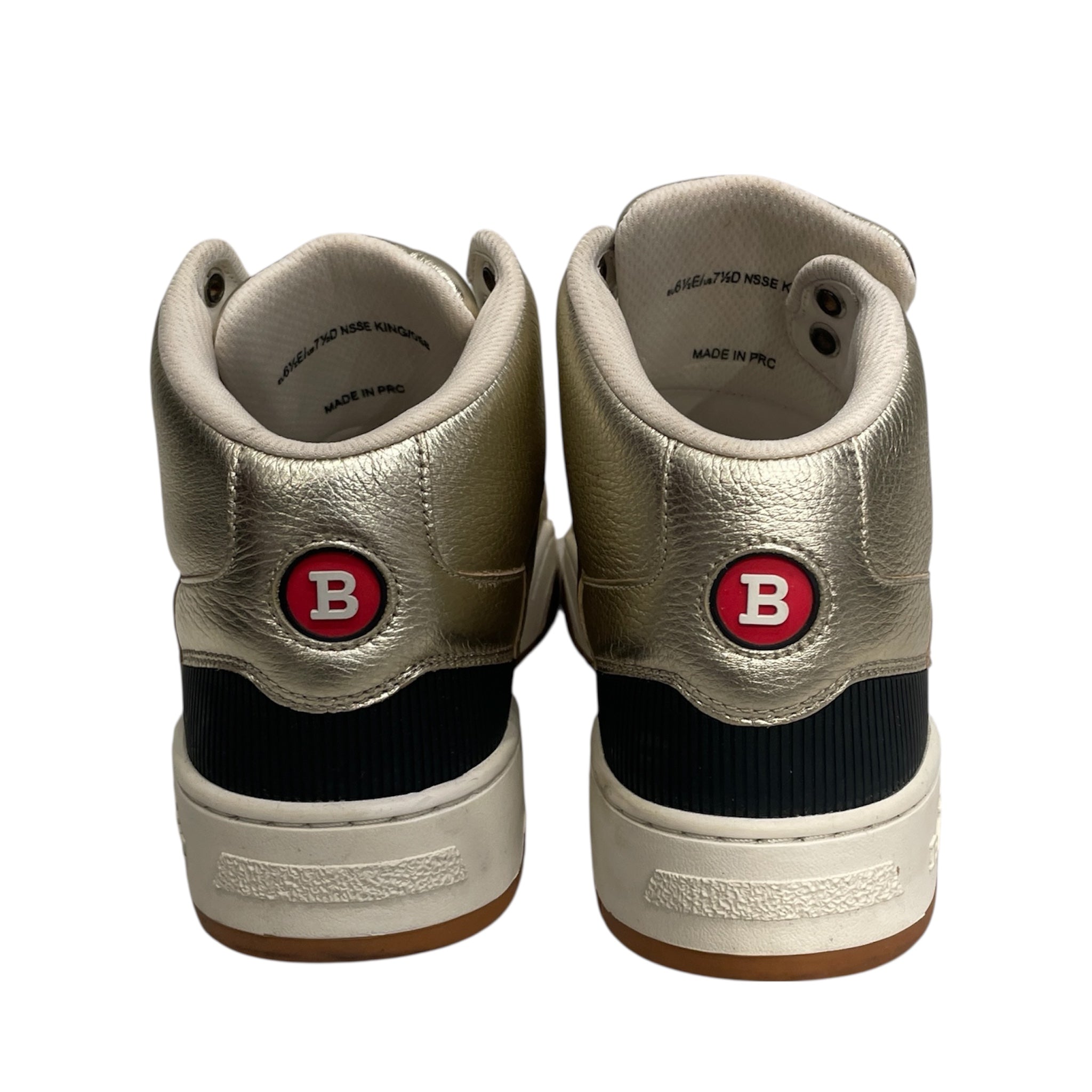 BALLY/Hi-Sneakers/US 6.5/Leather/GLD/KING METALLIC/RED DETAIL view 3