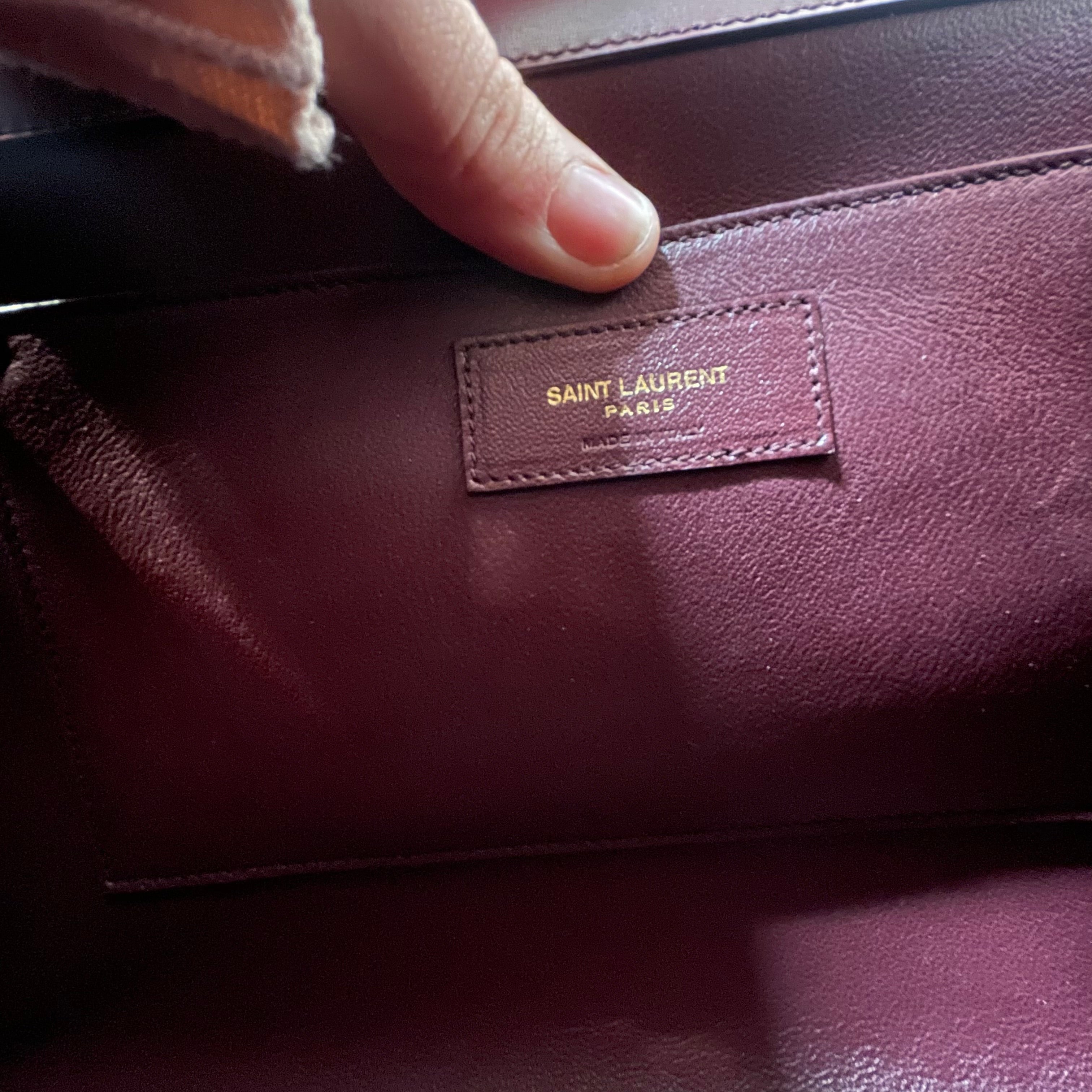 SAINT LAURENT/Cross Body Bag/Leather/BRD/MANHATTAN HAND view 5