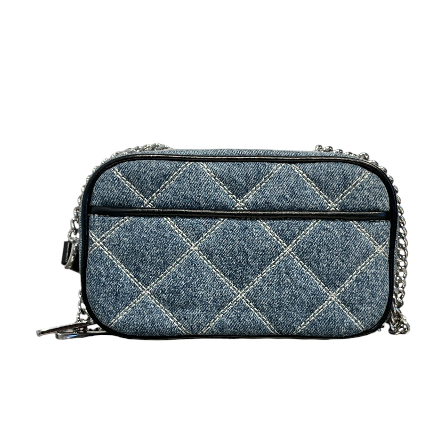 MARC JACOBS/Cross Body Bag/Cotton/BLU/DENIM STRUCTURED SILVR HRDWR view 2