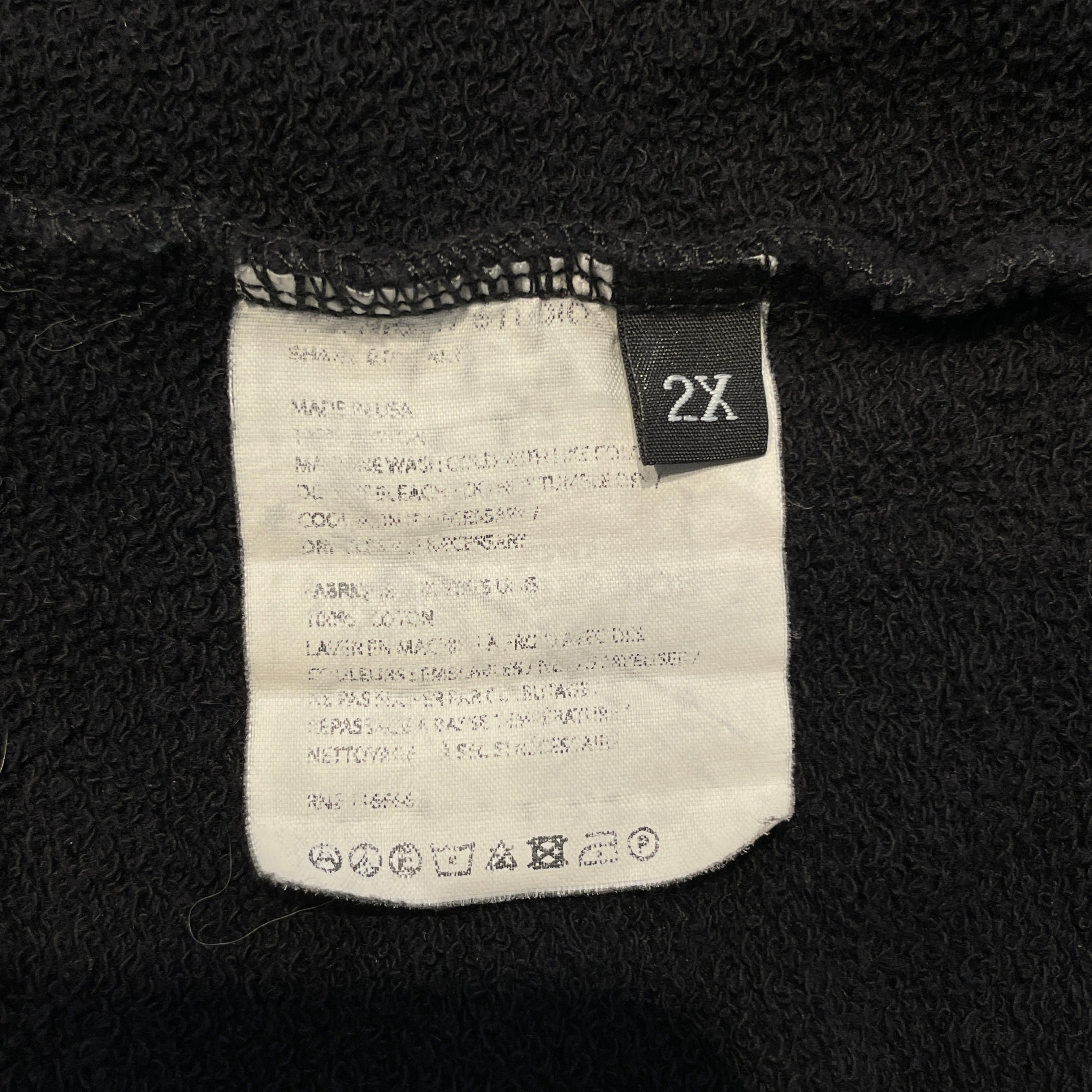 MIDNIGHT STUDIOS/Zip Up Hoodie/2X/Cotton/BLK/Peace & Anarchy Multi-Zip view 6