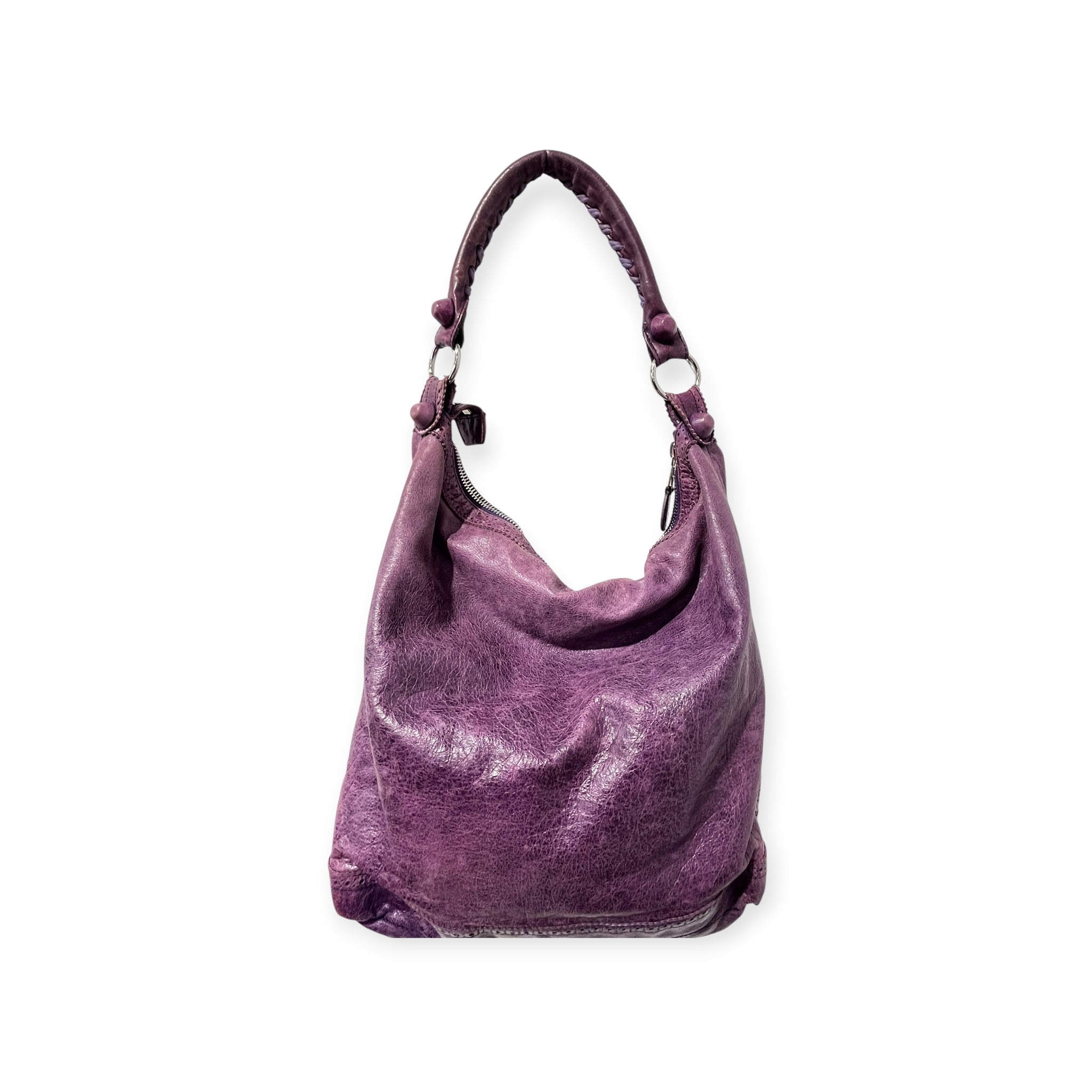 BALENCIAGA/Bag/Leather/PPL/MOTO GIANT BROGUES HOBO BAG view 10