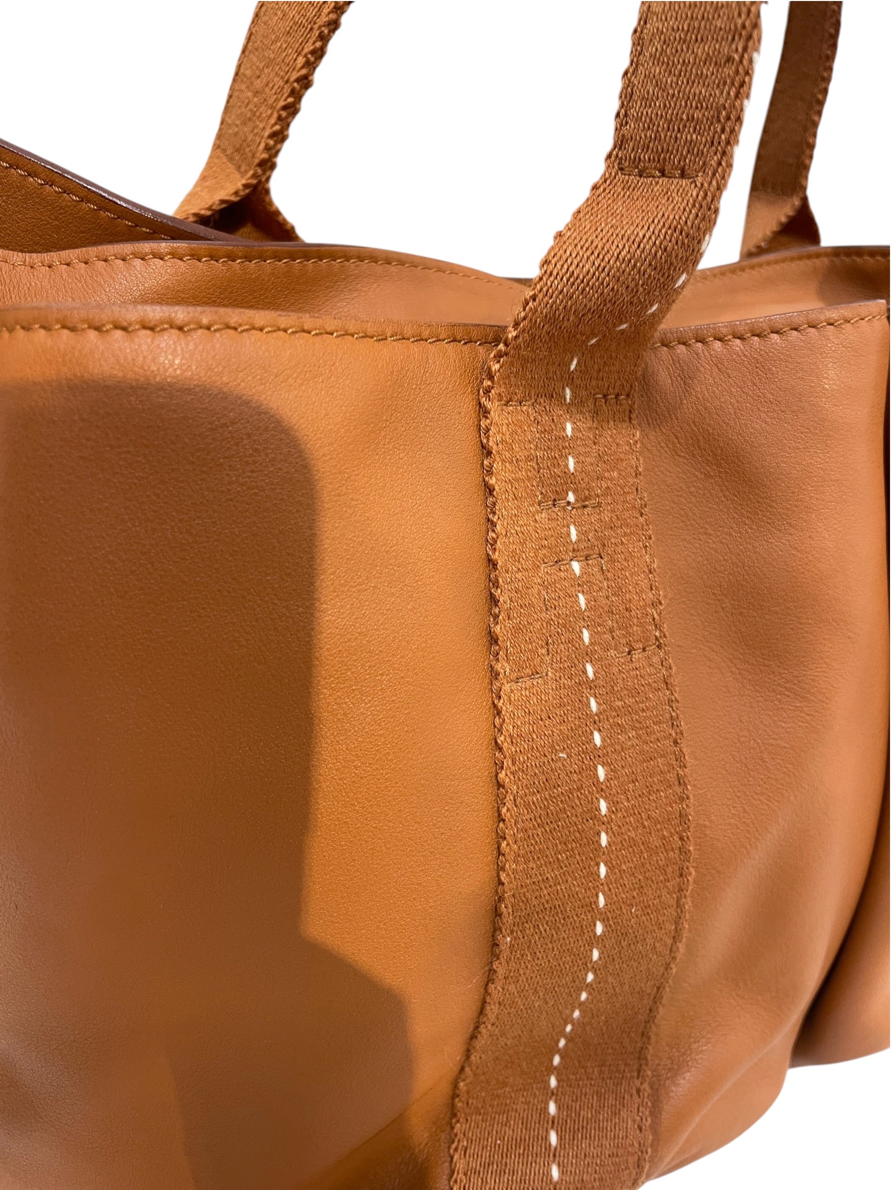 HERMES/Hand Bag/Leather/Camel/ view 6