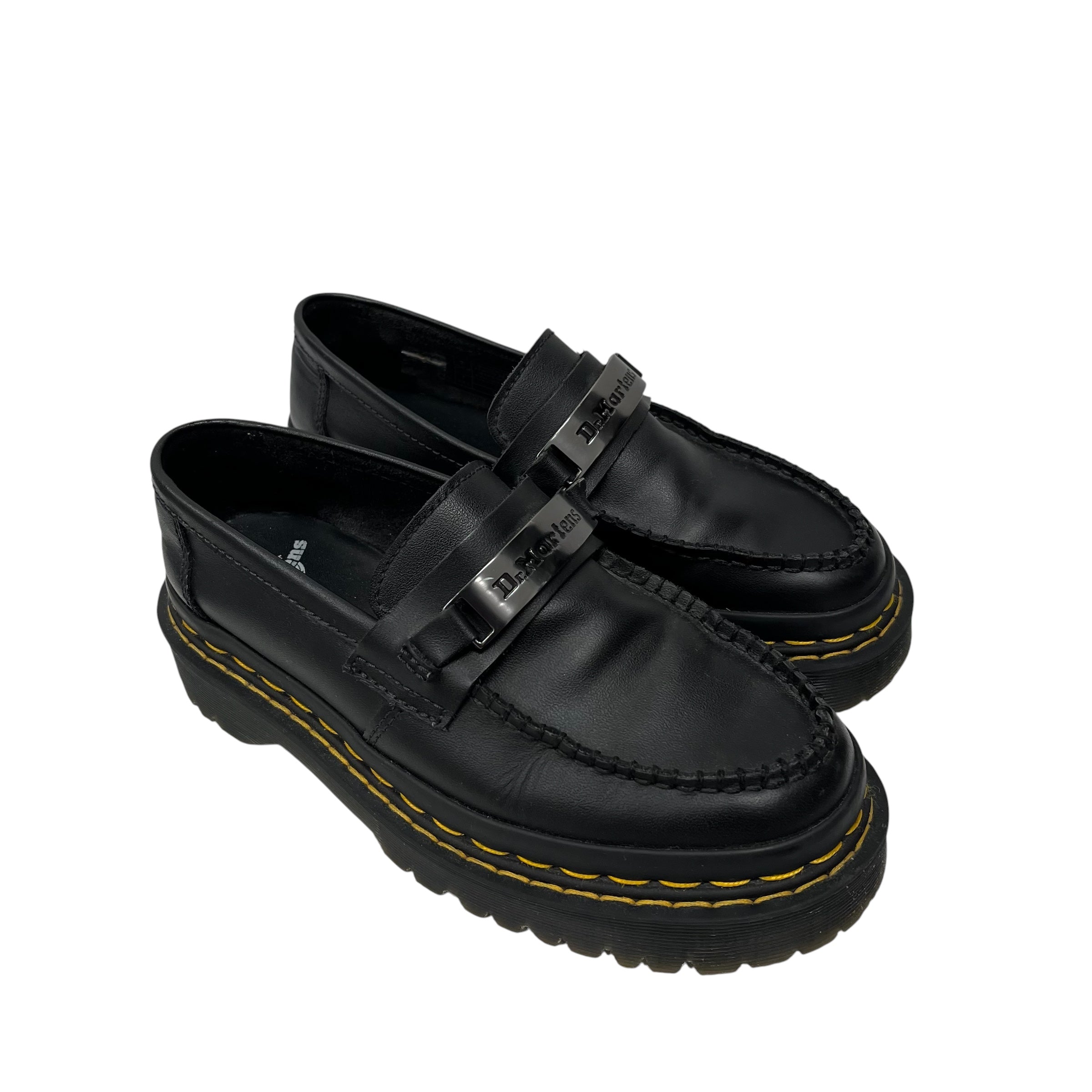 Dr.Martens/Loafers/US 7/Leather/BLK/ view 1