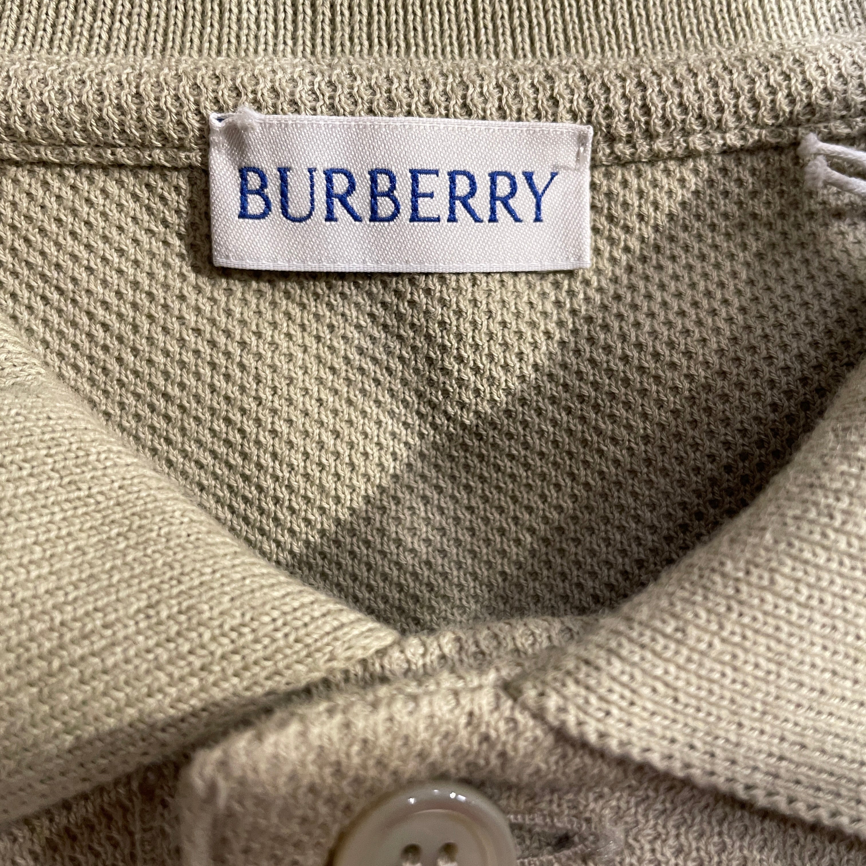 BURBERRY/Polo Shirt/M/Cotton/GRN/ view 3