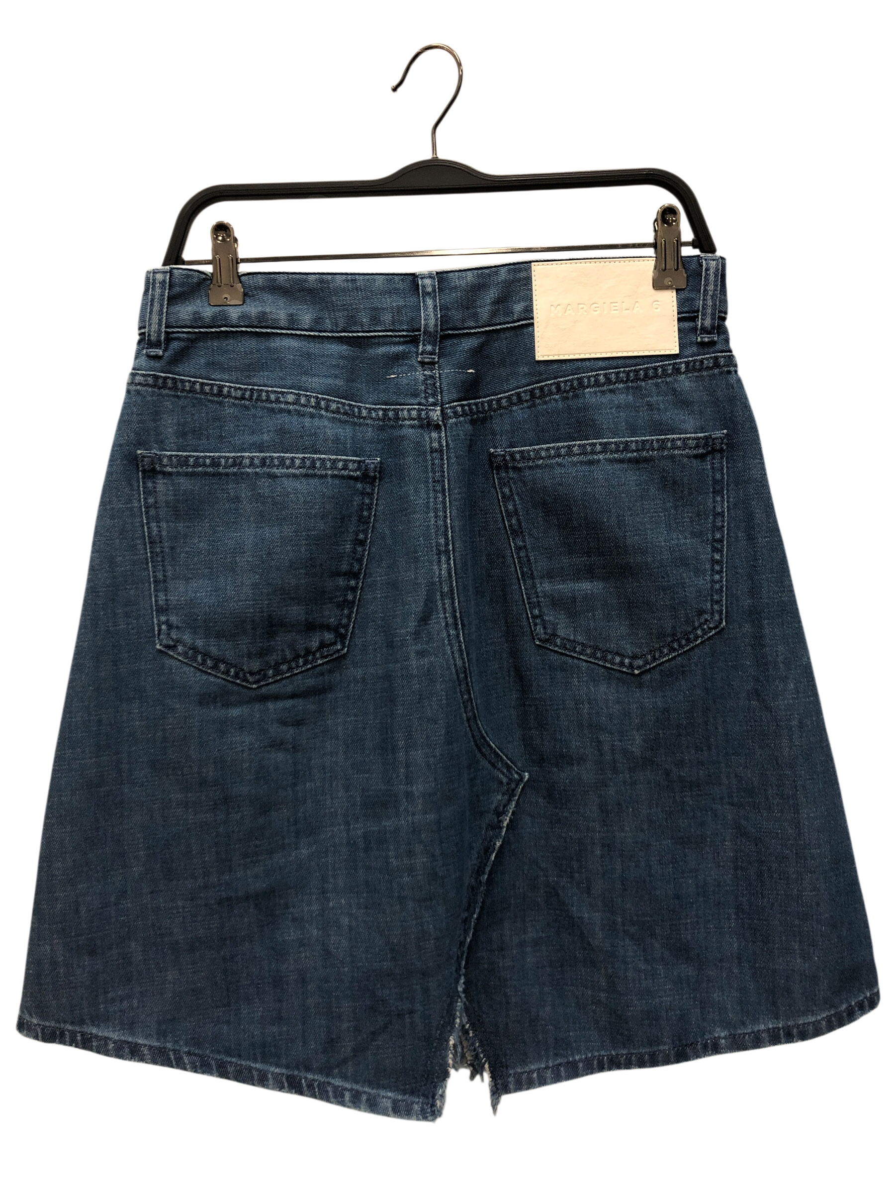 MM6/Skirt/42/Cotton/IDG/Distressed Mini Skirt view 2
