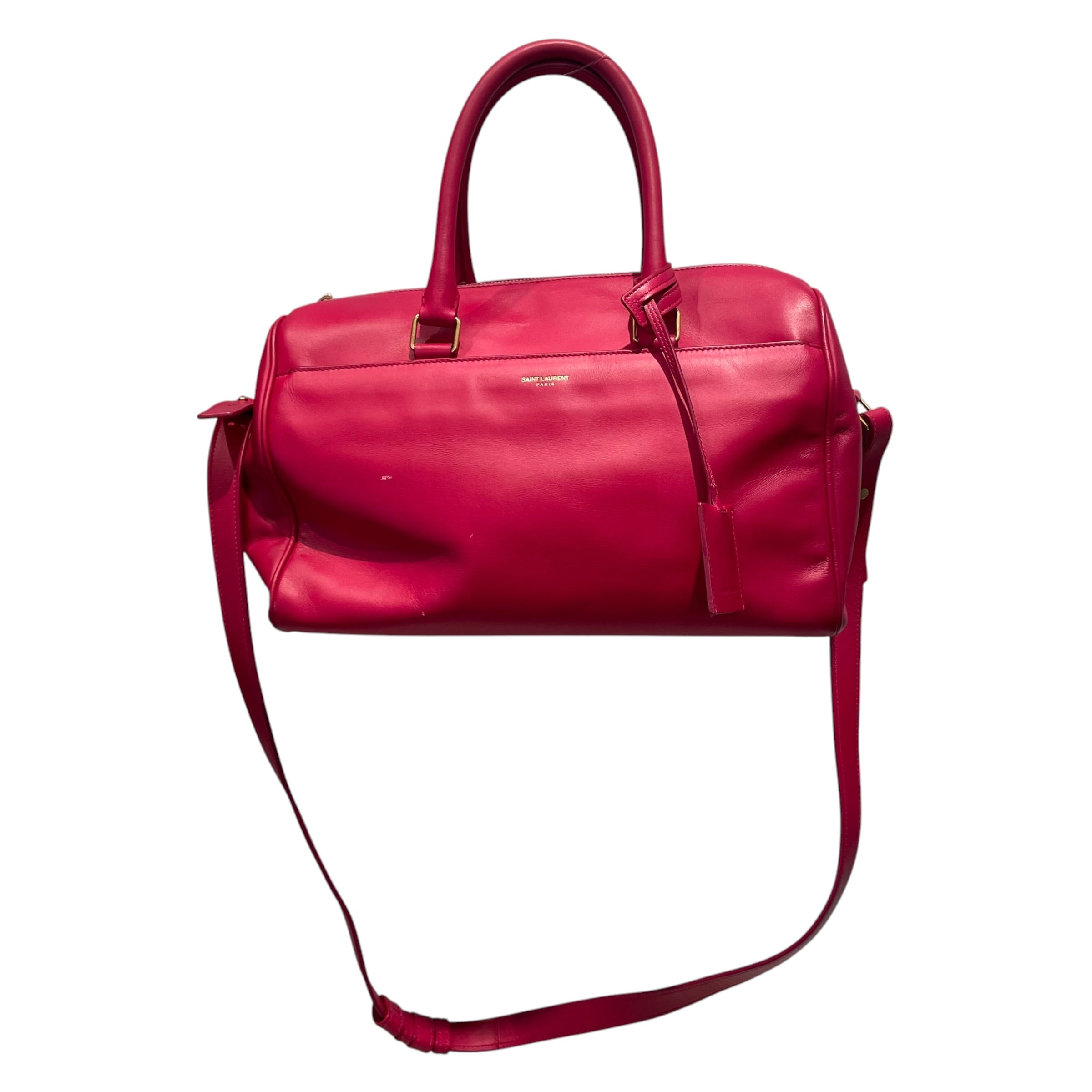 SAINT LAURENT/Bag/Leather/RED/Classic Duffle- Calfskin view 3