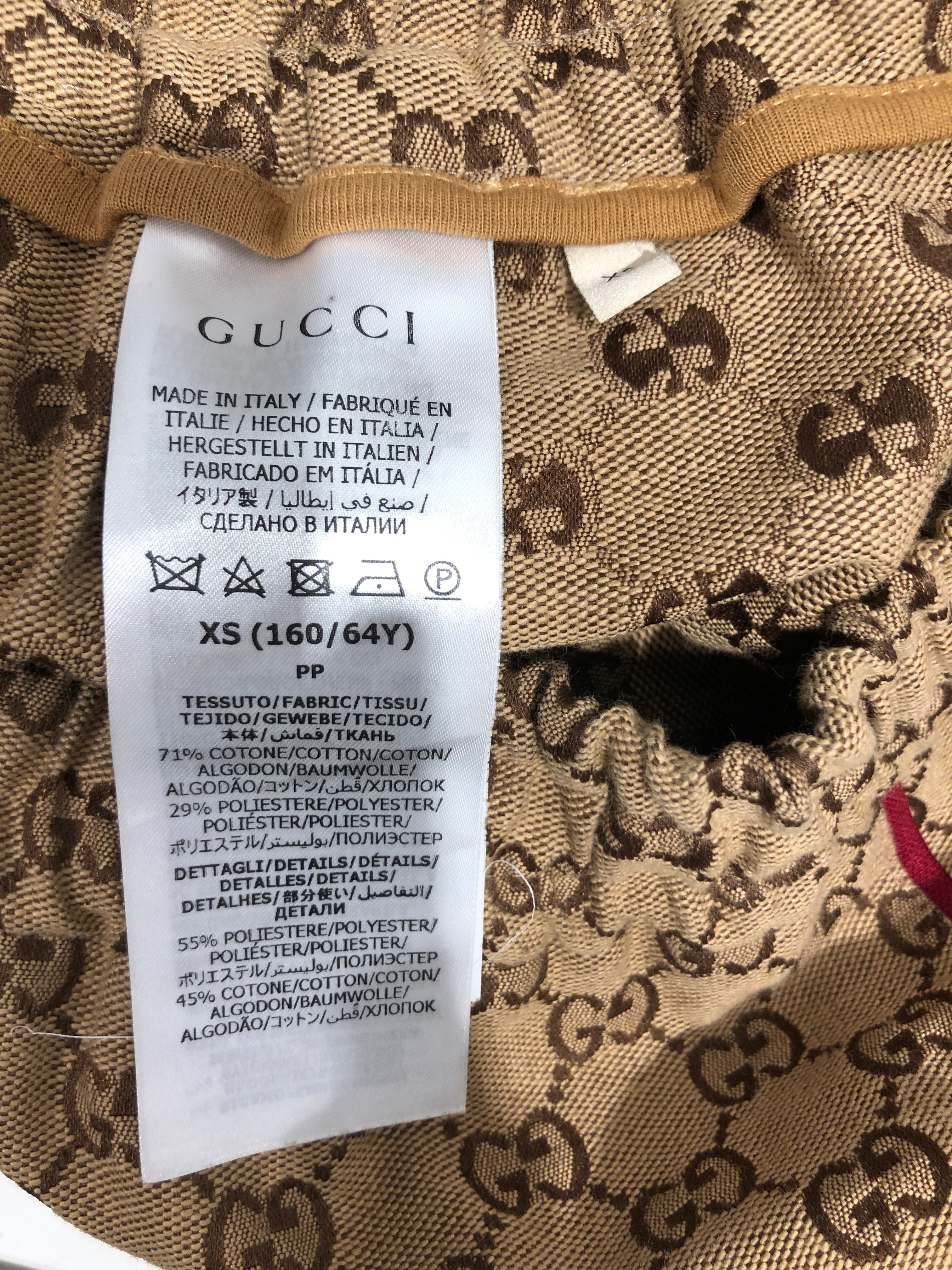 GUCCI/THE NORTH FACE/Shorts/XS/Cotton/BRW/All Over Print/ view 3
