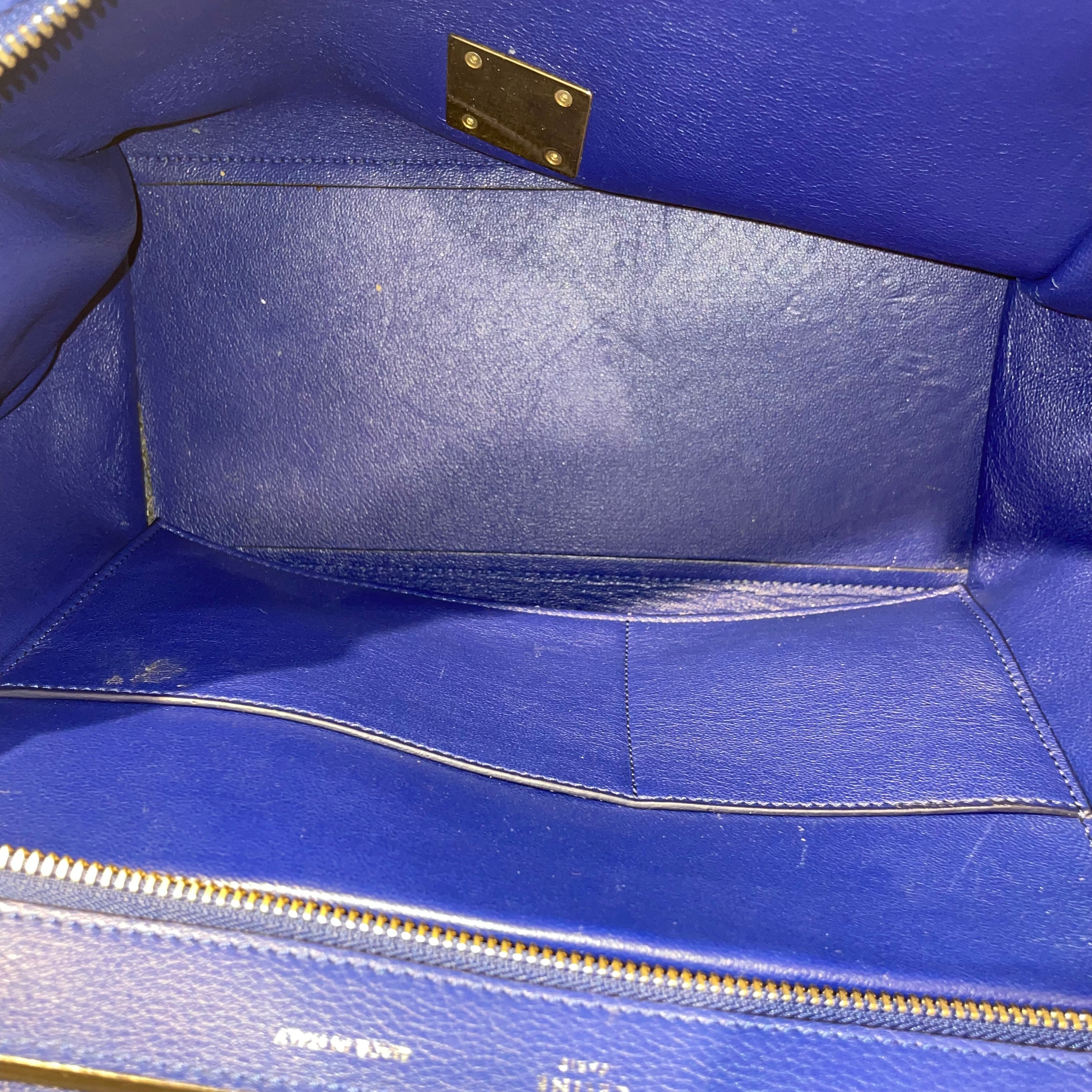 CELINE/Hand Bag/S/Leather/BLU/ view 4