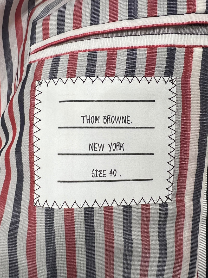 THOM BROWNE. NEW YORK/Trench Coat/40/Cotton/NVY/Stripe/