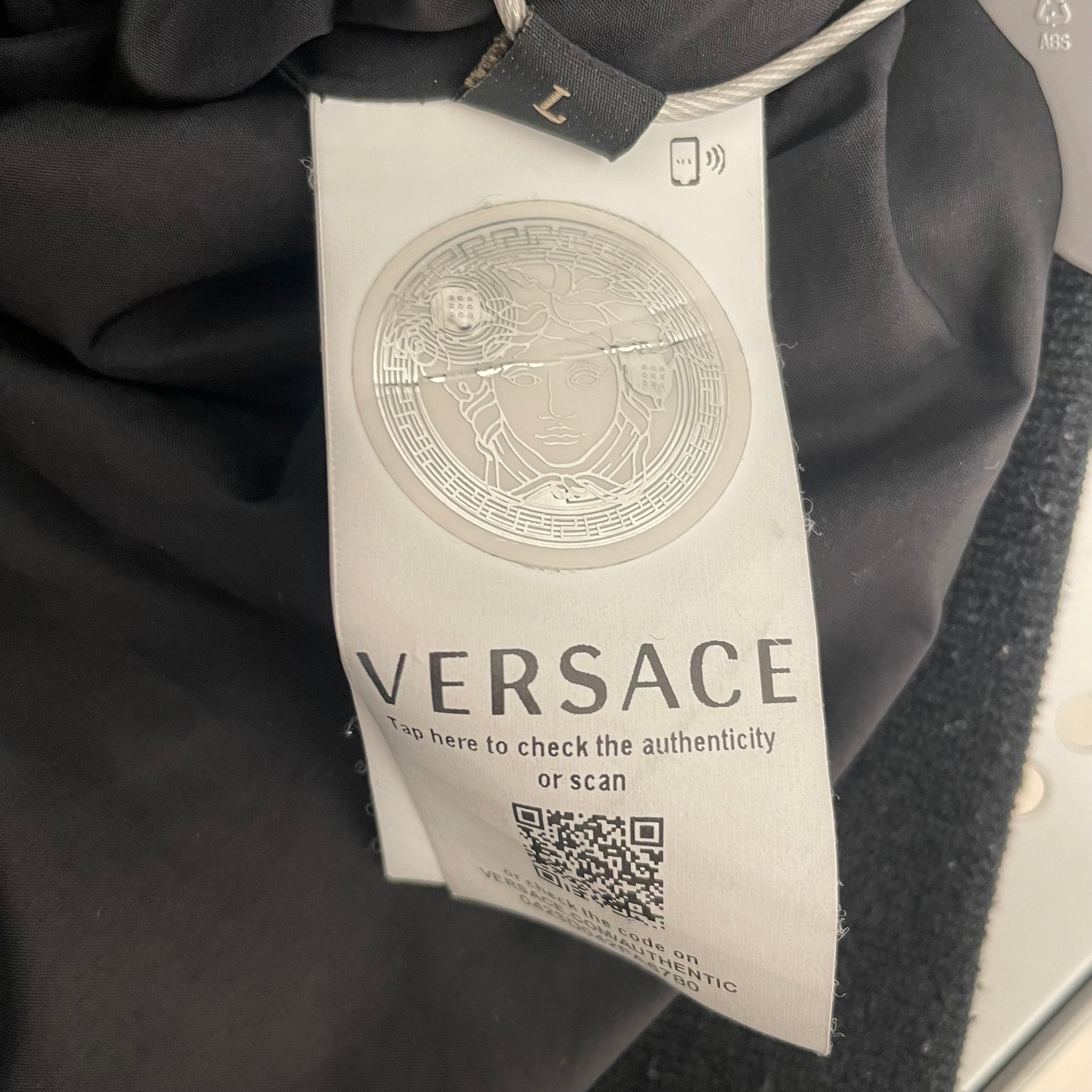 VERSACE/Jacket/39/Acrylic/BLK/ view 4