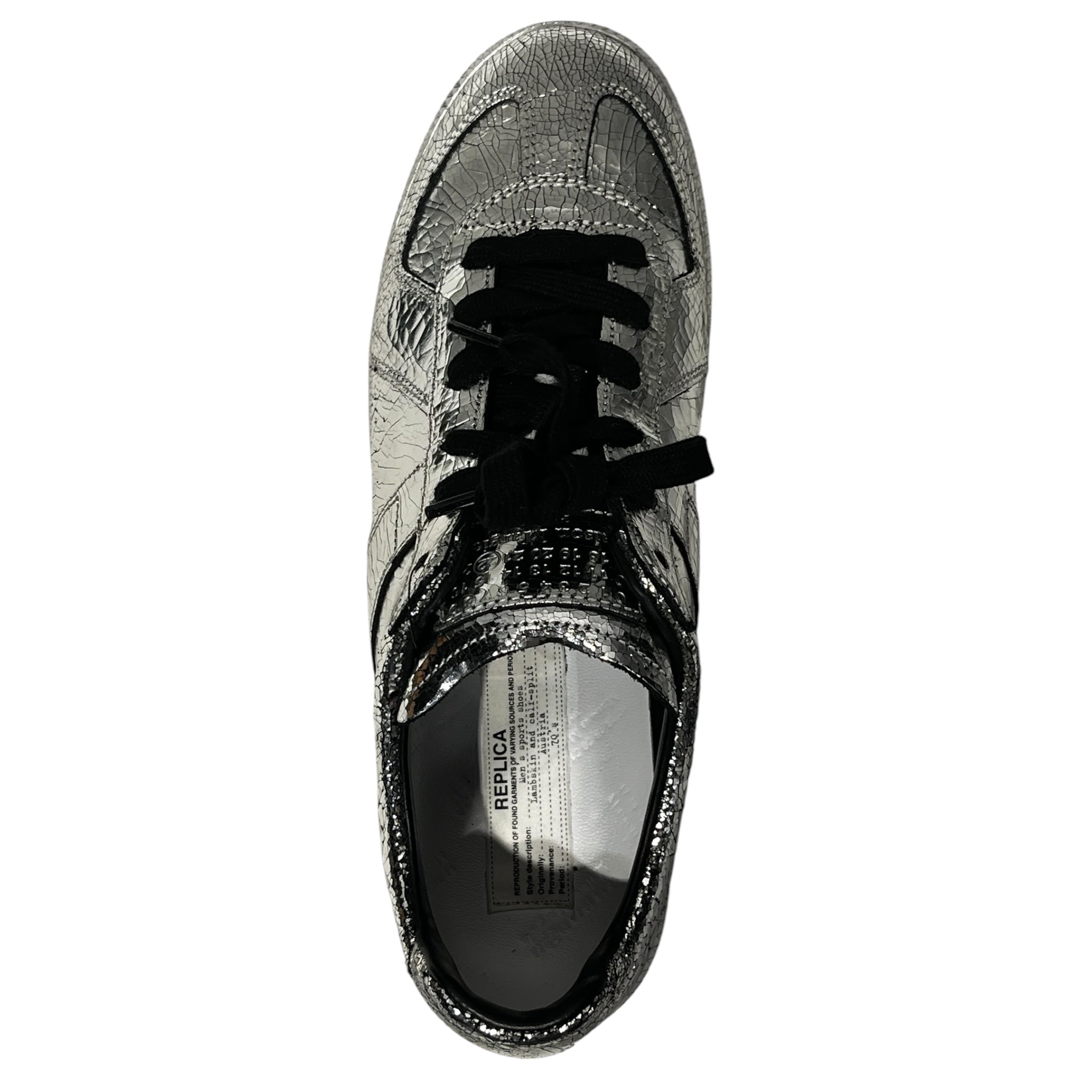 Maison Margiela/Low-Sneakers/US 10/Leather/SLV/MARGIELA SILVER GATs view 3