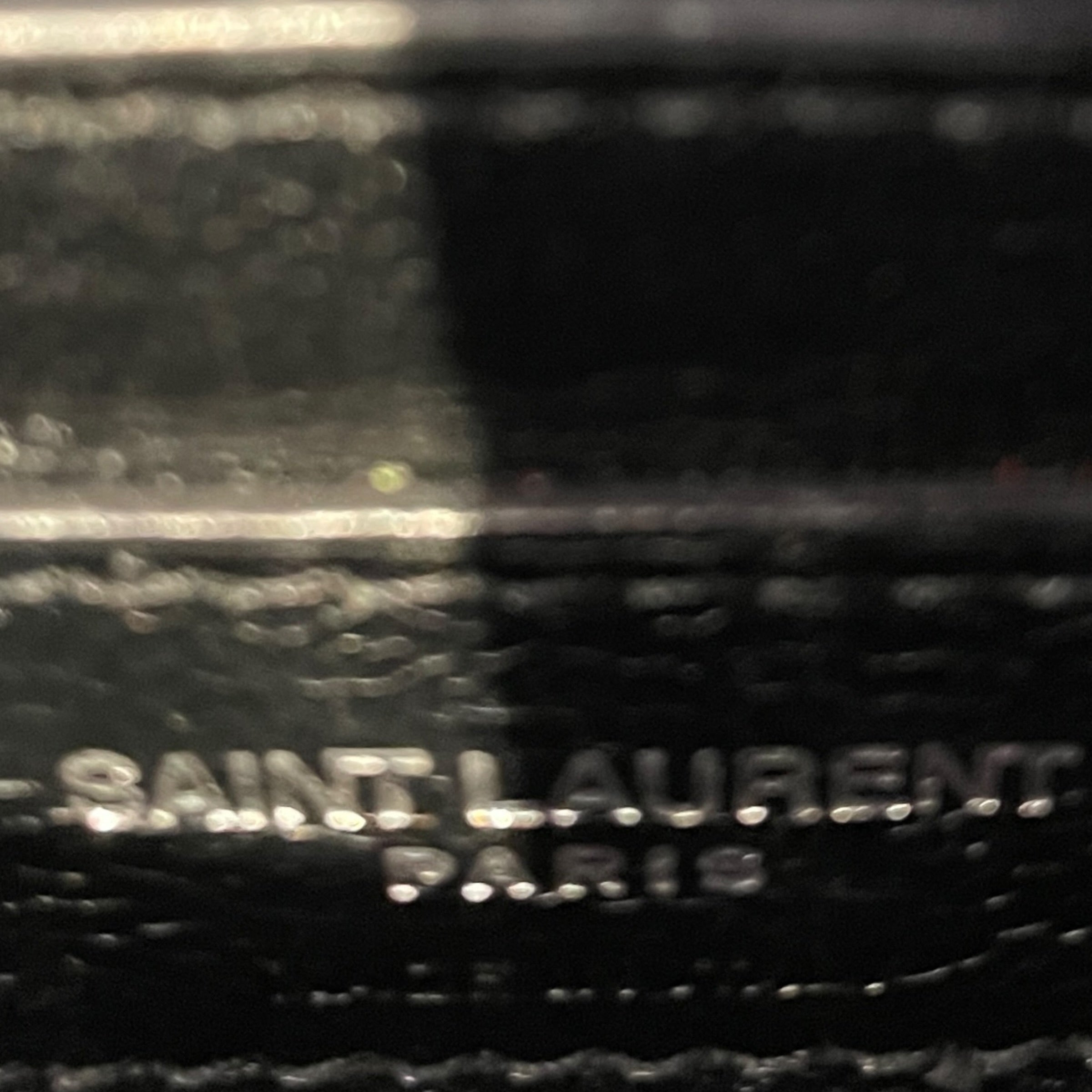 SAINT LAURENT/Cross Body Bag/Leather/BLK/small envelope quilted leather view 5