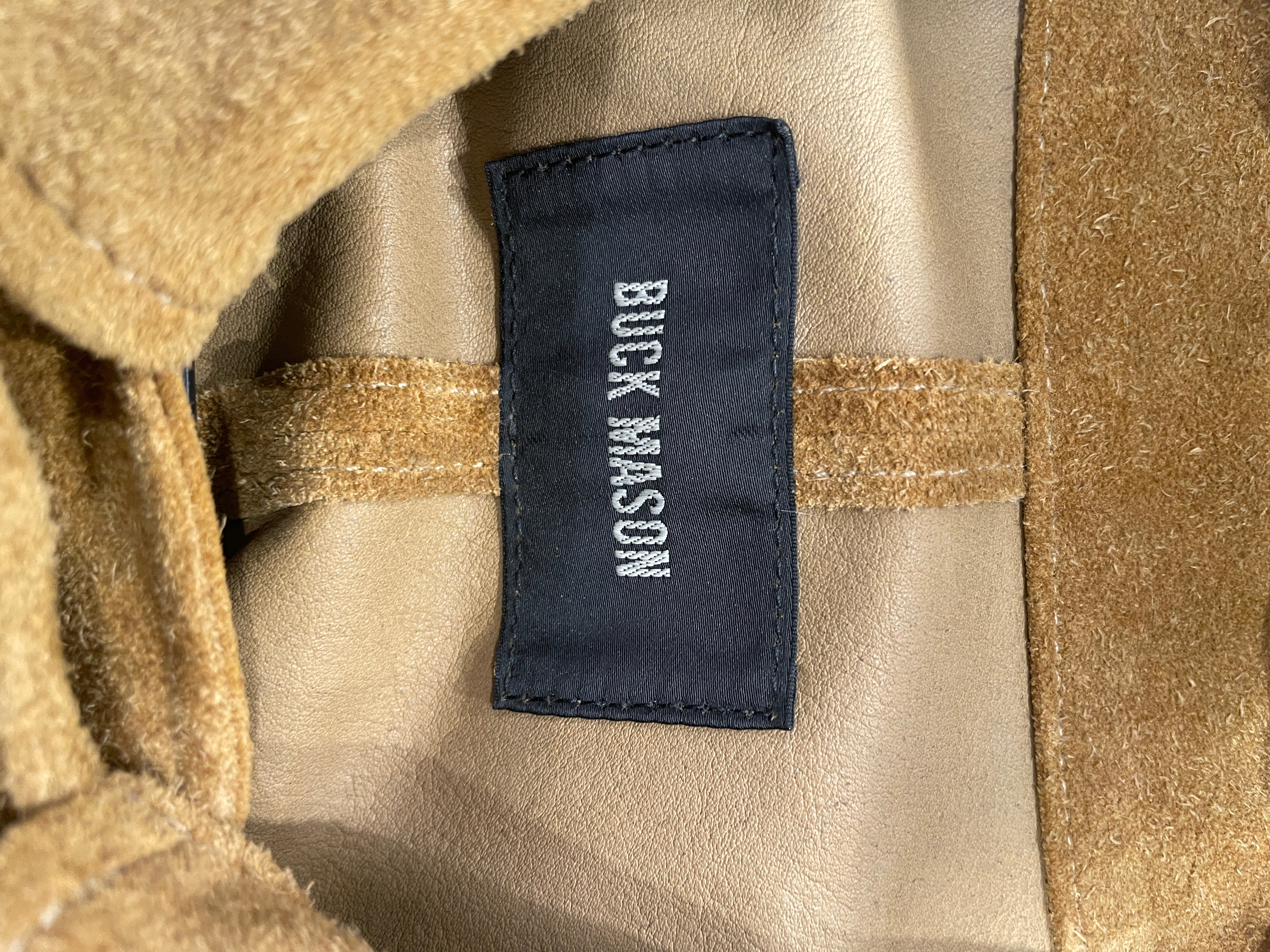 BUCK MASON/Tailored Jkt/L/Leather/CML/SUEDE TAILORED JKT BRW BUTTON view 3