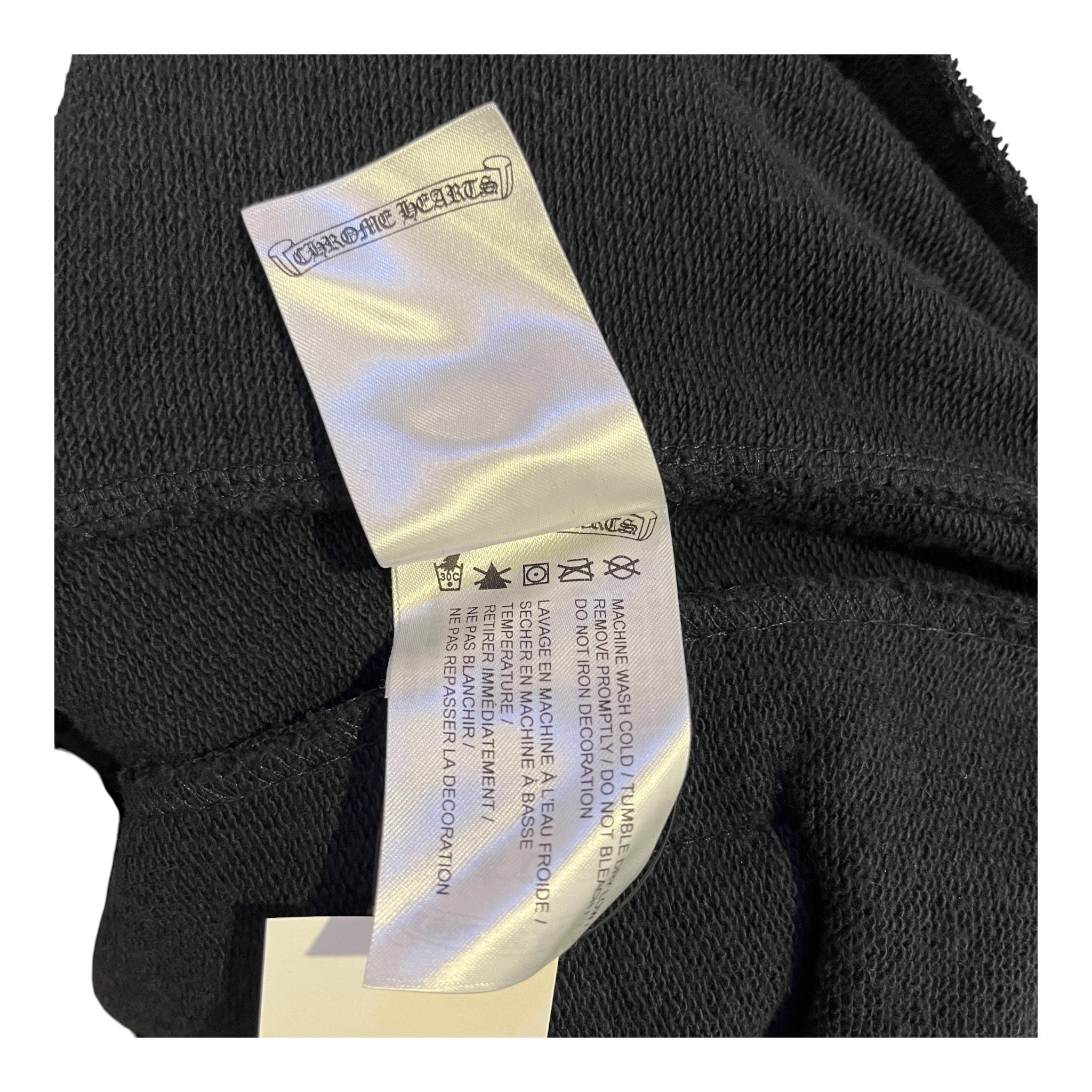 CHROME HEARTS/Pants/L/Cotton/BLK/All Over Print/Cemetery All Over Sweat Pants view 3