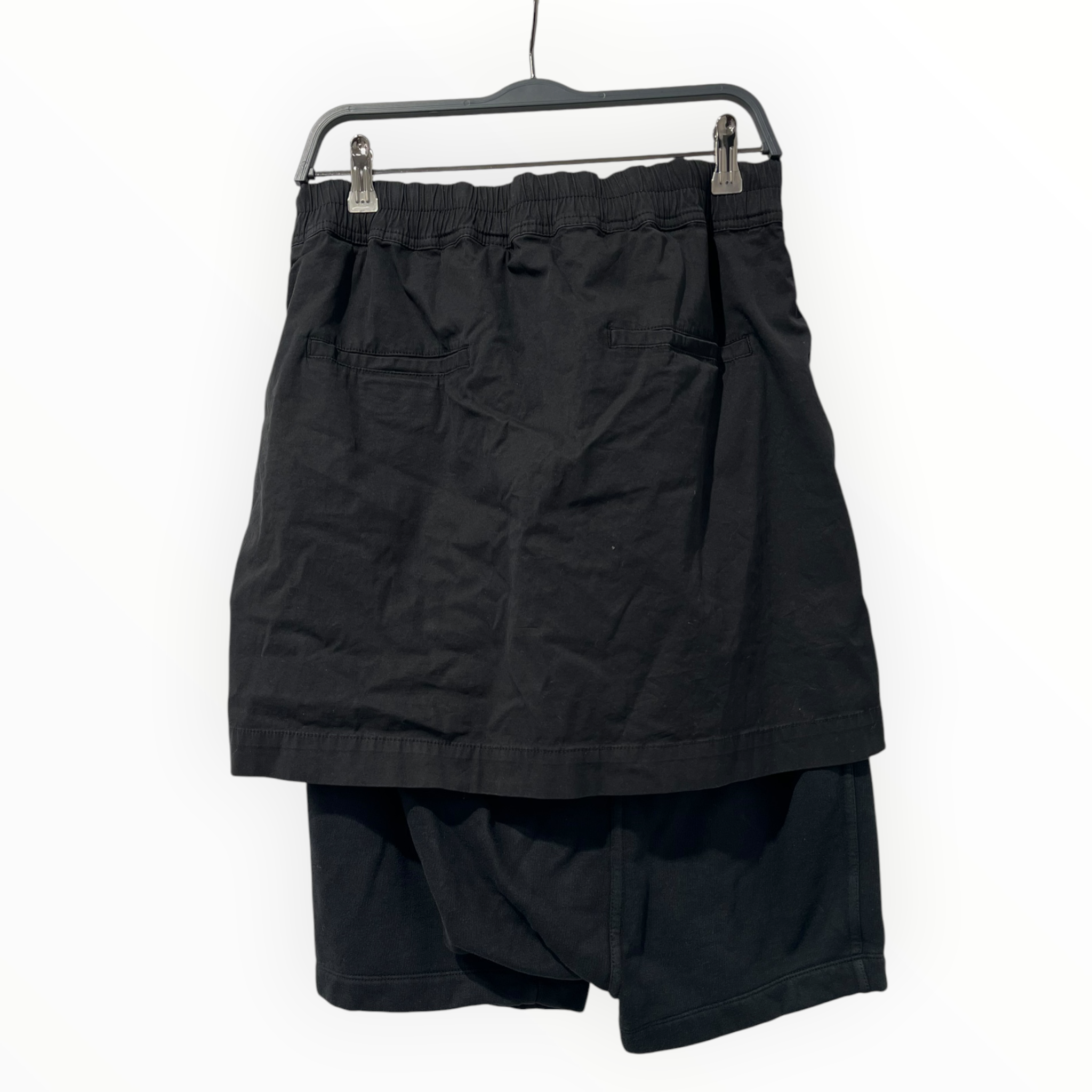 Rick Owens/Shorts/S/Cotton/BLK/KILTED POD SHORTS view 2