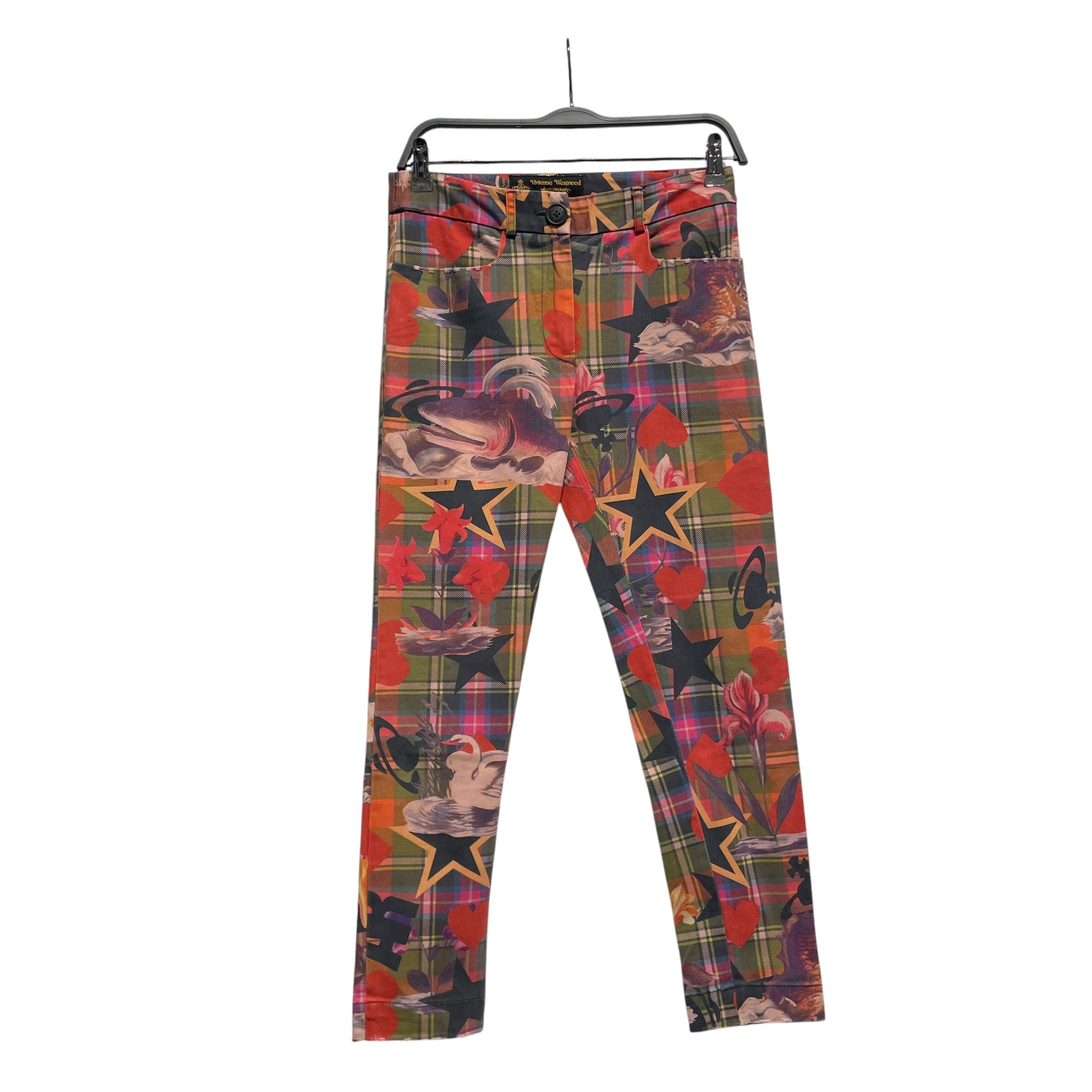 Vivienne Westwood/Skinny Pants/38/All Over Print/Cotton/RED/aw13 view 1