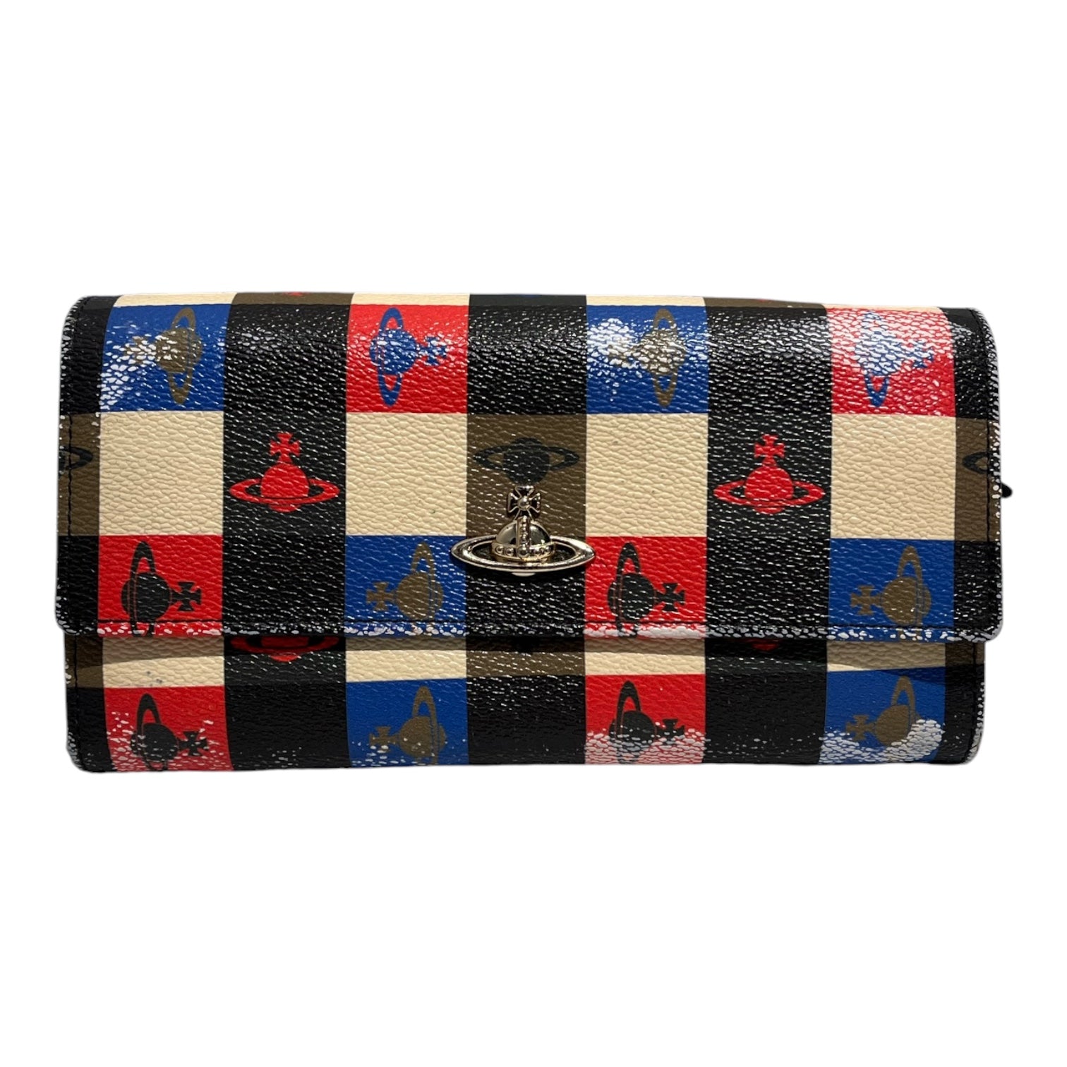 Vivienne Westwood/Long Wallet/All Over Print/MLT/plaid view 1