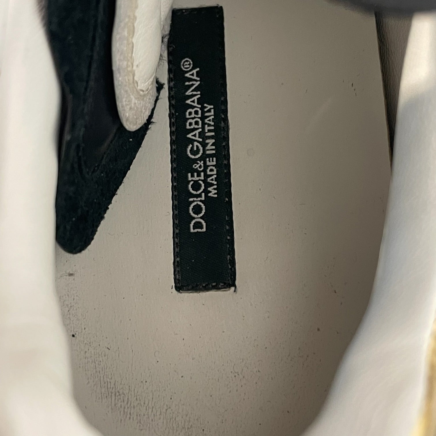 DOLCE&GABBANA/Low-Sneakers/US 6/Leather/WHT/daywalker gold soles view 3