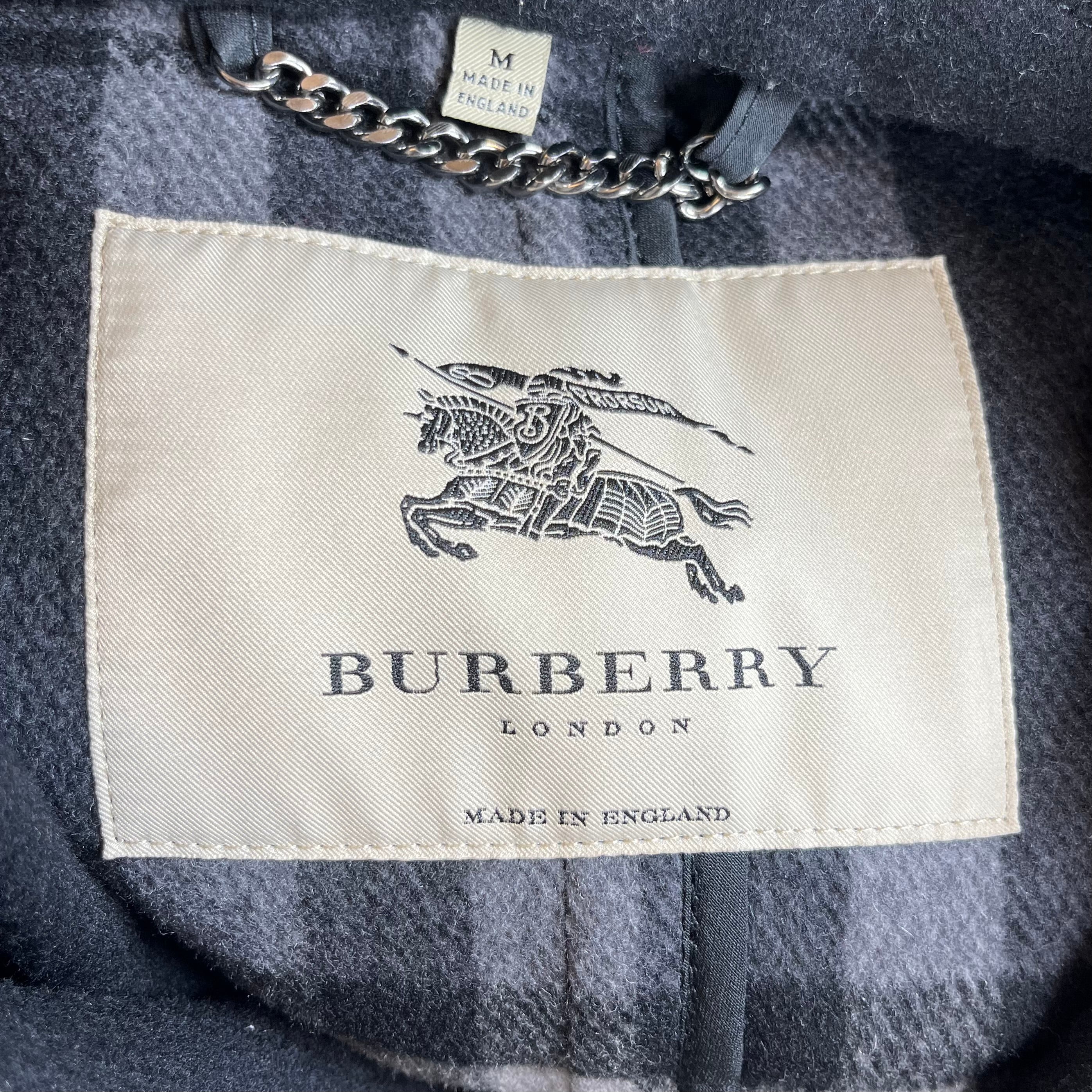 BURBERRY LONDON/Coat/M/Wool/BLK/DUFFLE TOGGLE COAT view 3