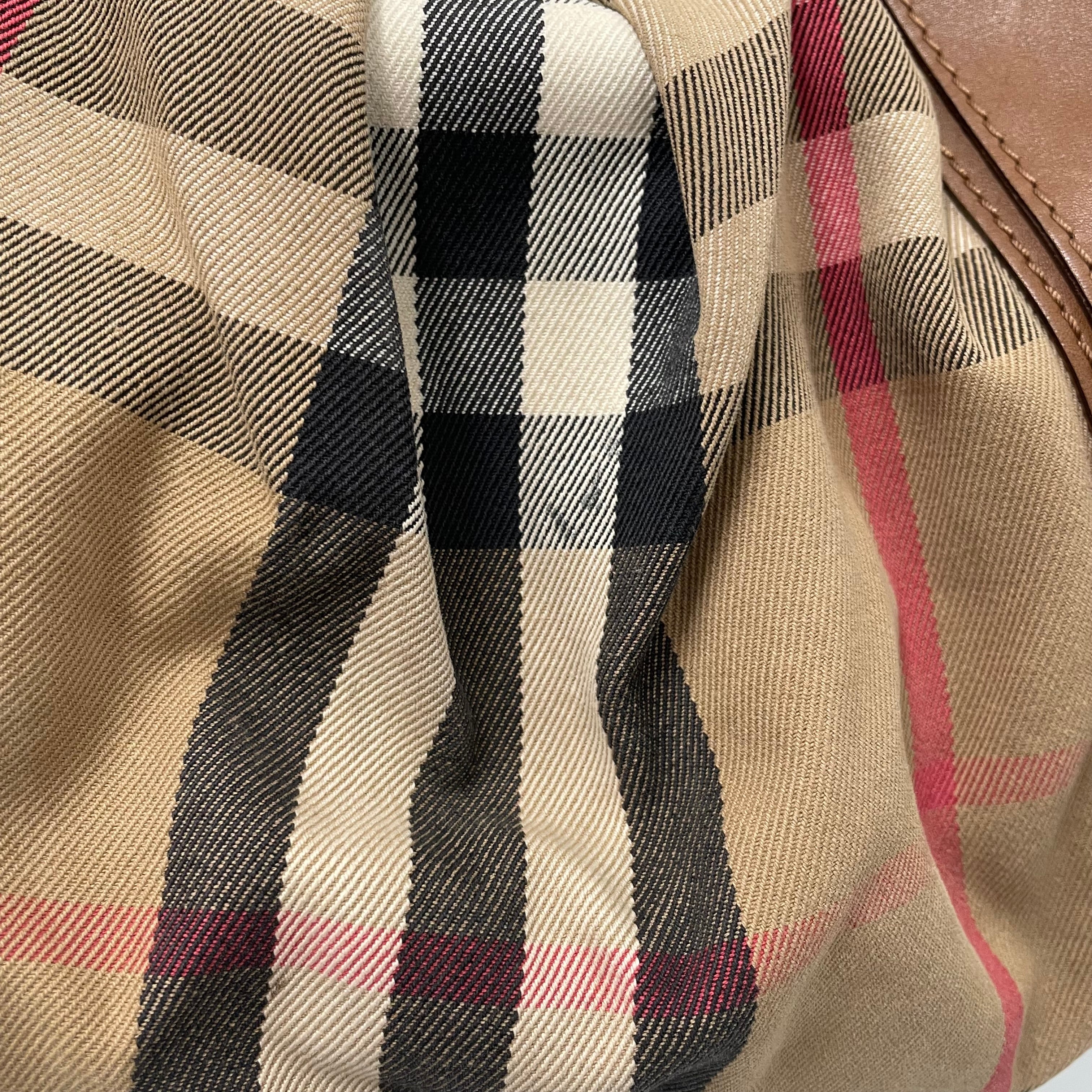 BURBERRY/Hand Bag/Plaid/Leather/CML/HOBO STYLE view 4