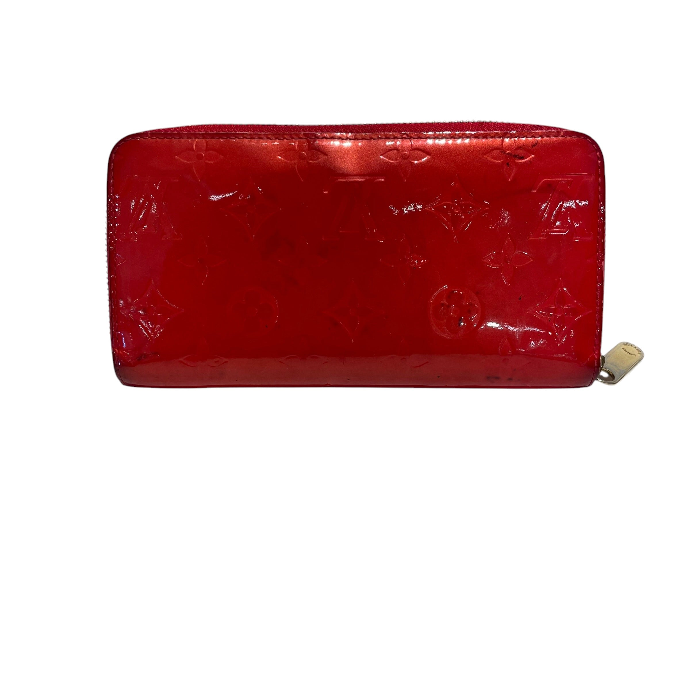 LOUIS VUITTON/Long Wallet/Leather/RED/L's/Vernis Long Zippy view 5