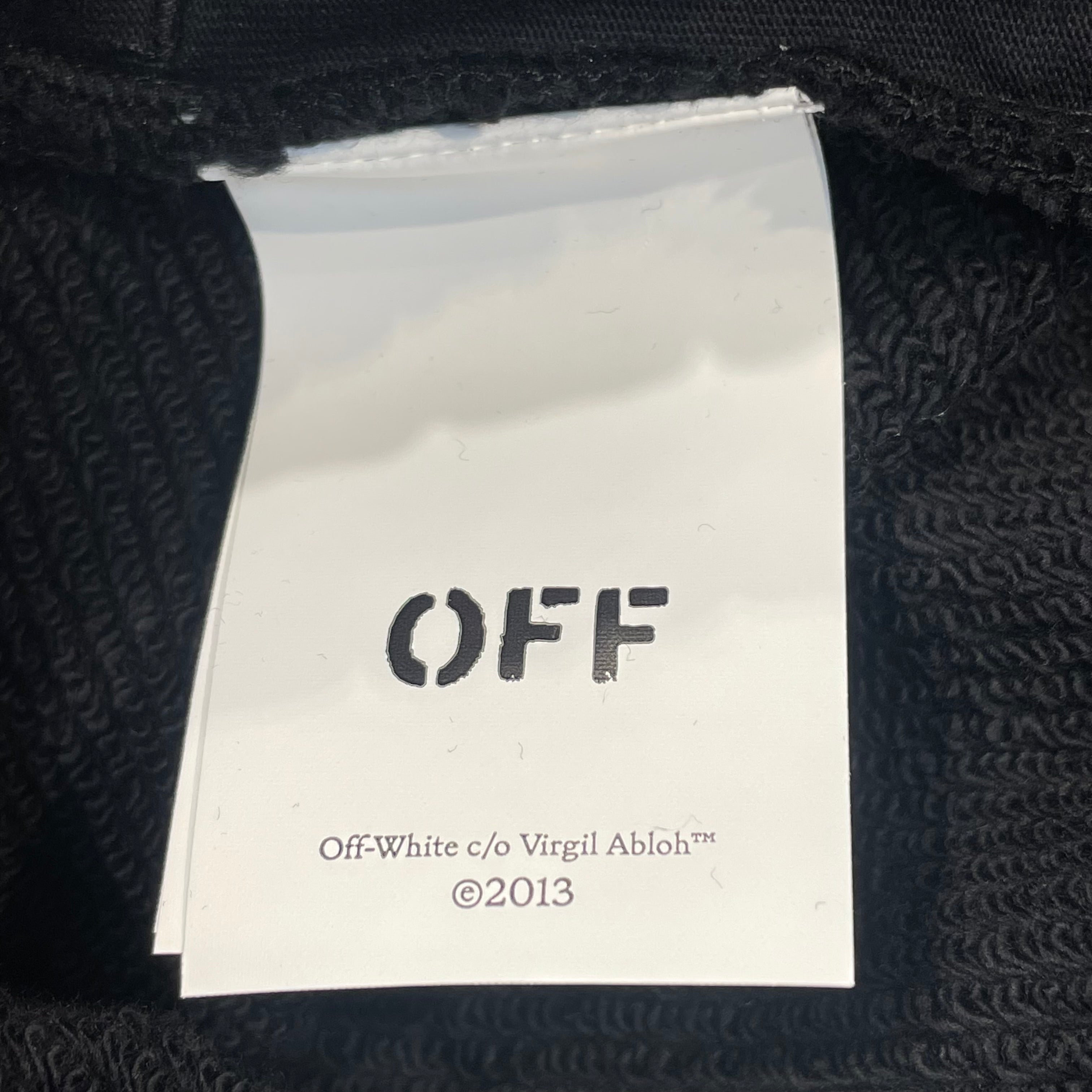 OFF-WHITE/Pants/S/Cotton/BLK/Stripe/ Diagonal spray stripe view 4