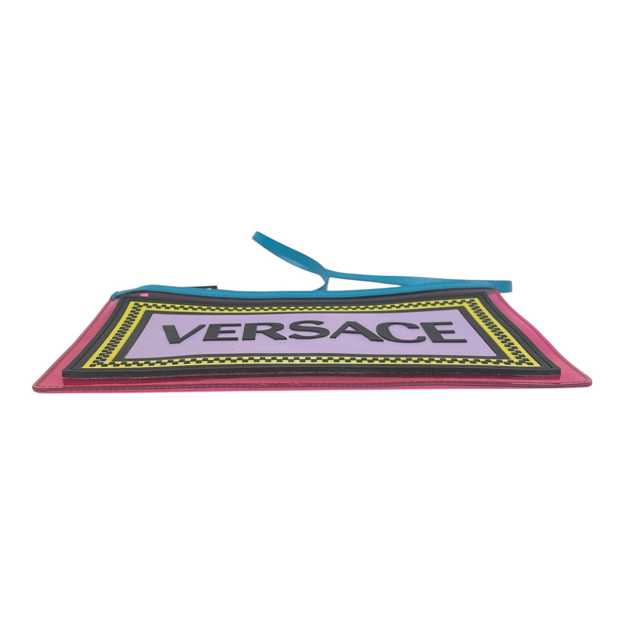 VERSACE/Clutch Bag/Border/Acrylic/MLT/LOGOPVCPOUCH view 3