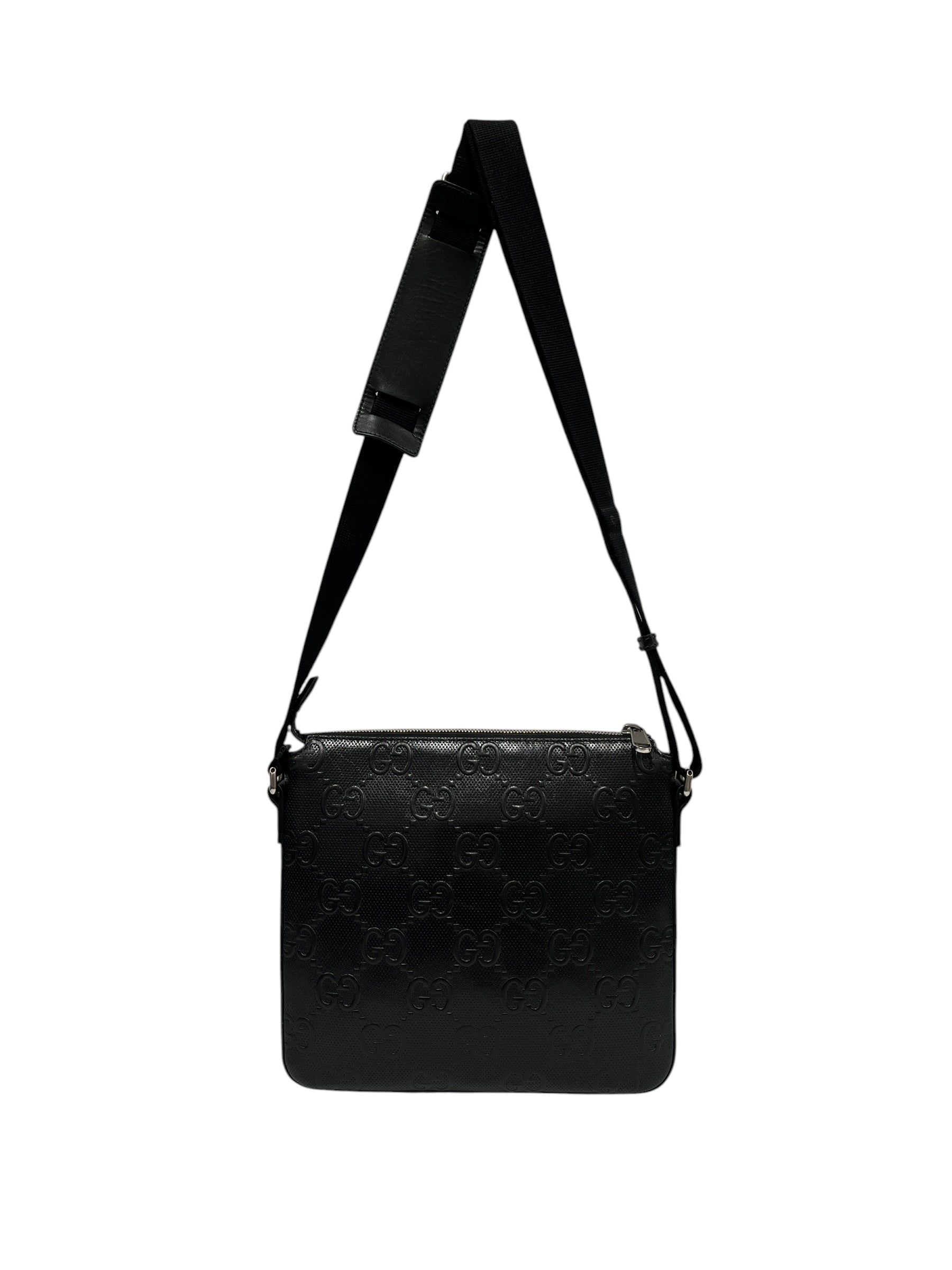 GUCCI/Cross Body Bag/Monogram/Leather/BLK/406410-498879 view 2