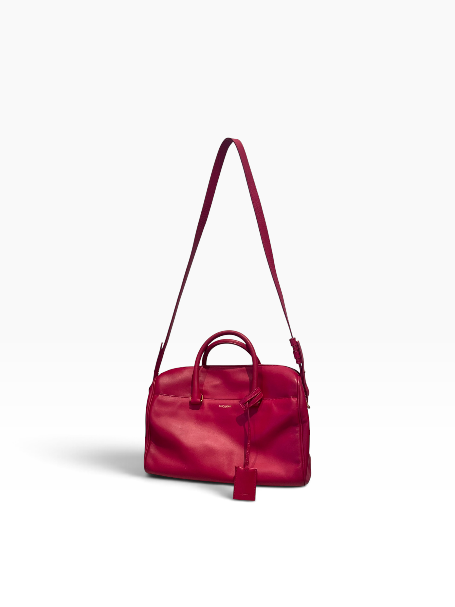 SAINT LAURENT/Bag/Leather/RED/Classic Duffle- Calfskin view 1