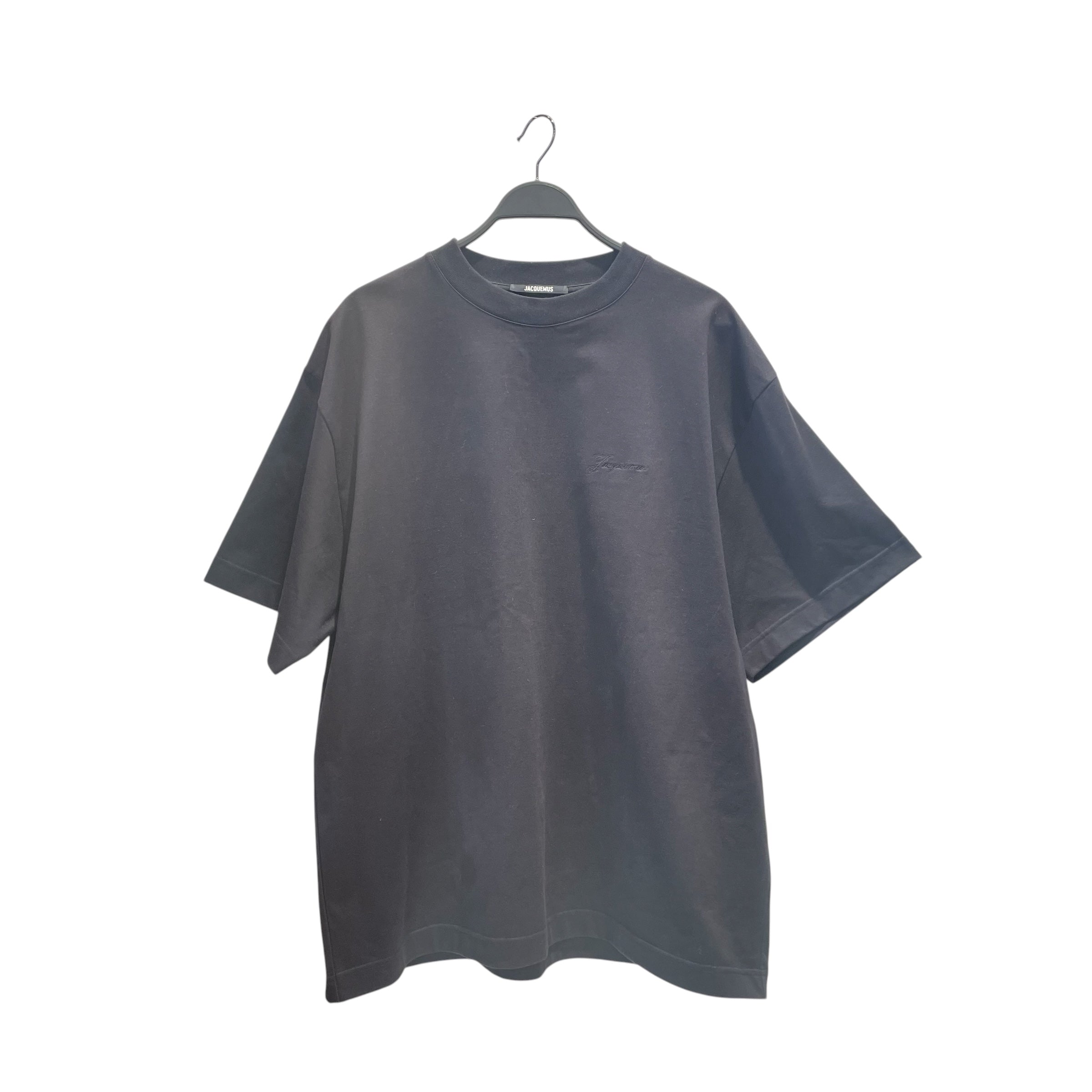 JACQUEMUS/T-Shirt/XL/Cotton/BLK/HEAVYWEIGHT DUMBELL TEE view 1