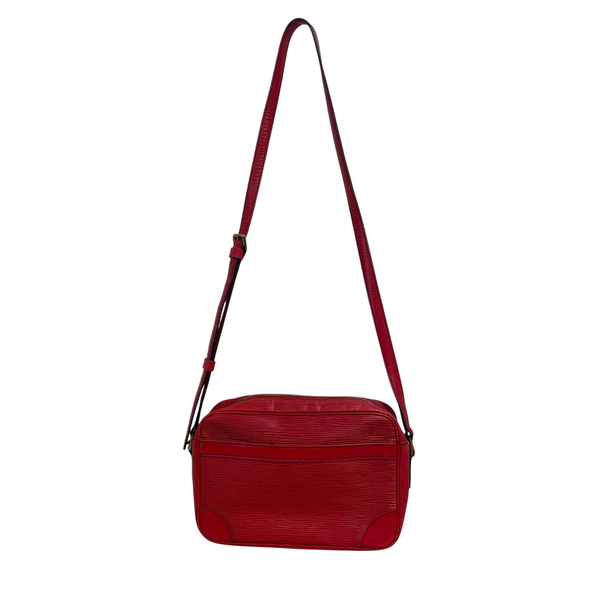 LOUIS VUITTON/Cross Body Bag/Leather/RED/Epi Trocadero Castillian Red view 1