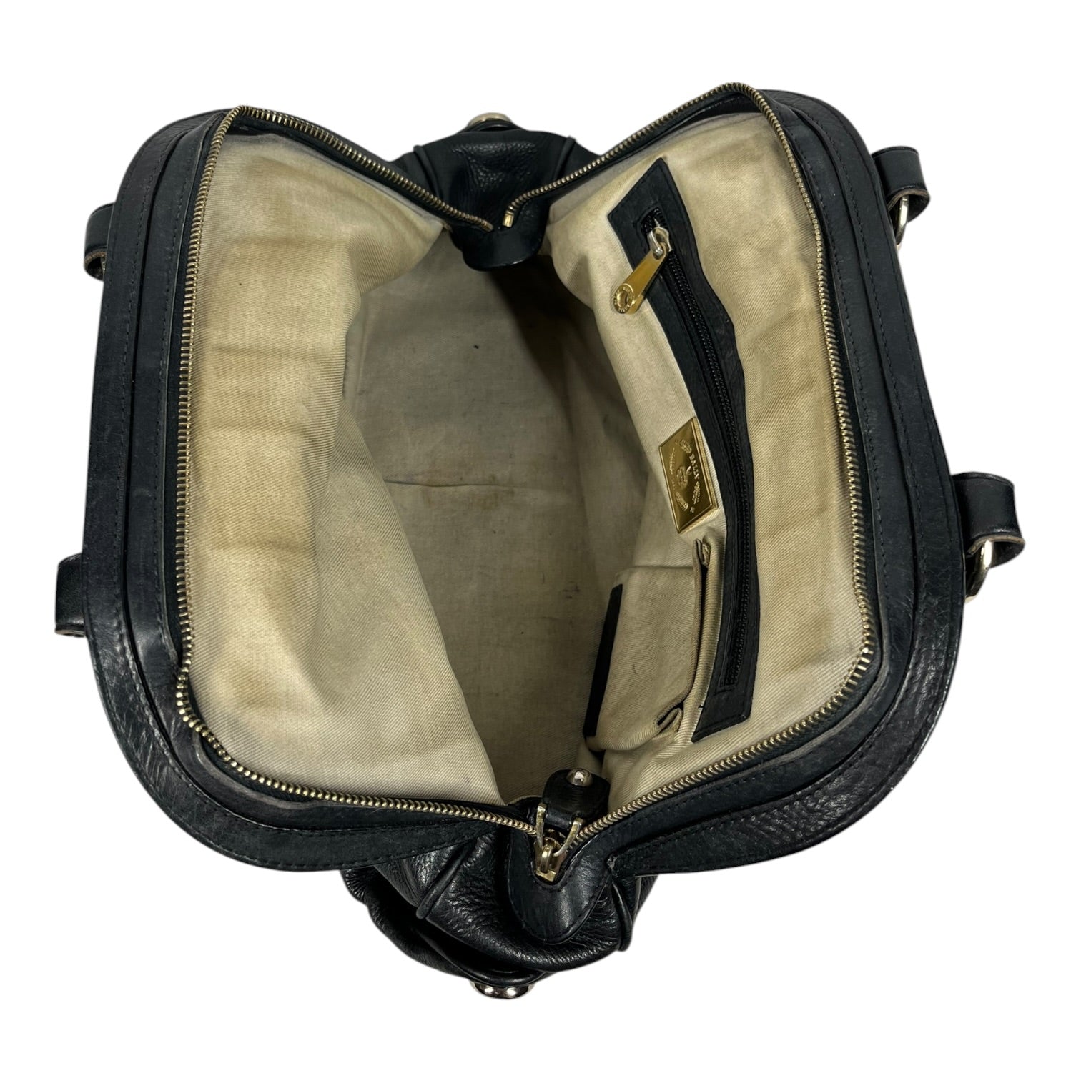 BALLY/Hand Bag/Leather/BLK/rope handal view 3