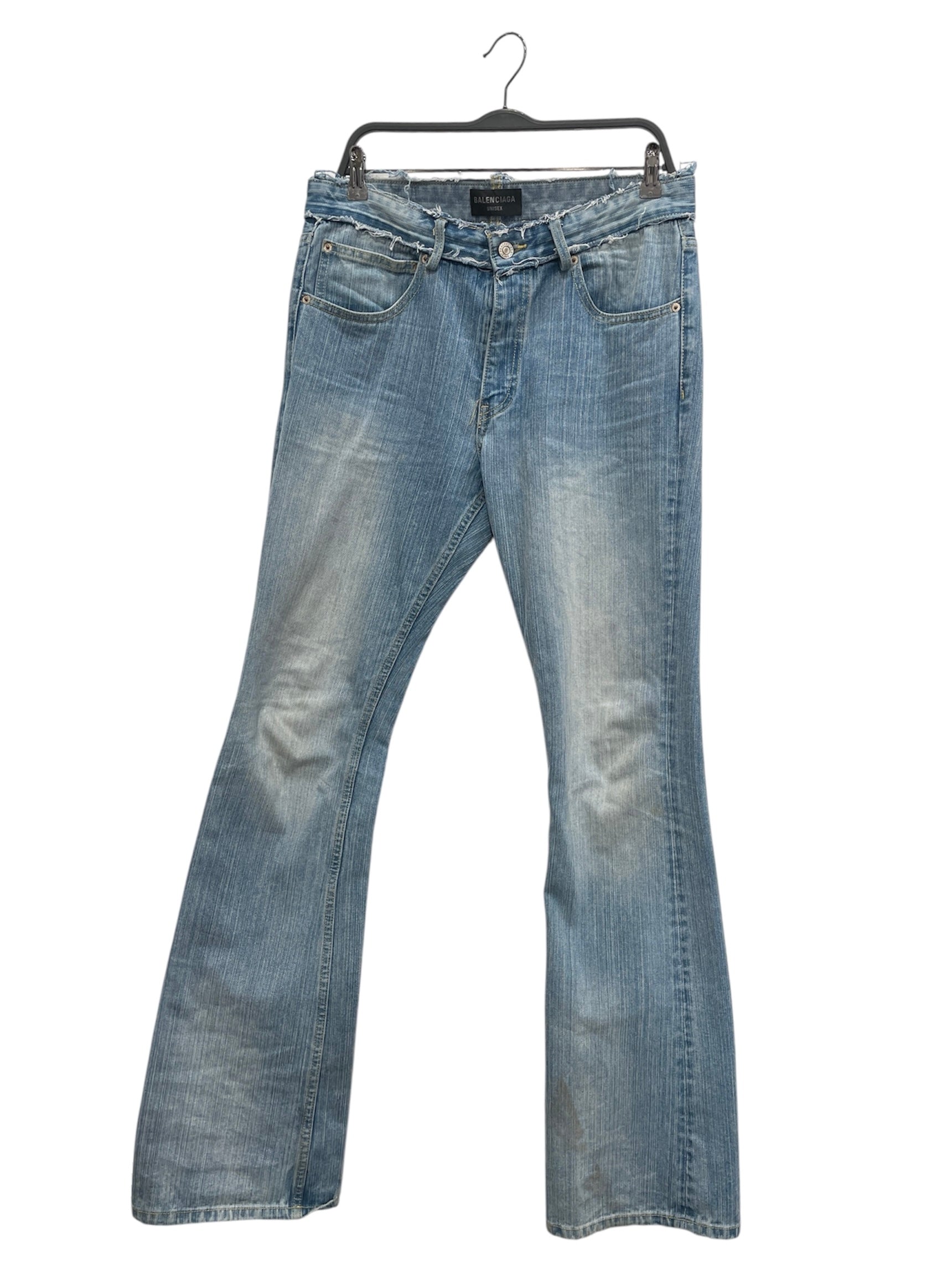 BALENCIAGA/Bootcut Pants/M/Denim/BLU/JP57202401985 view 1