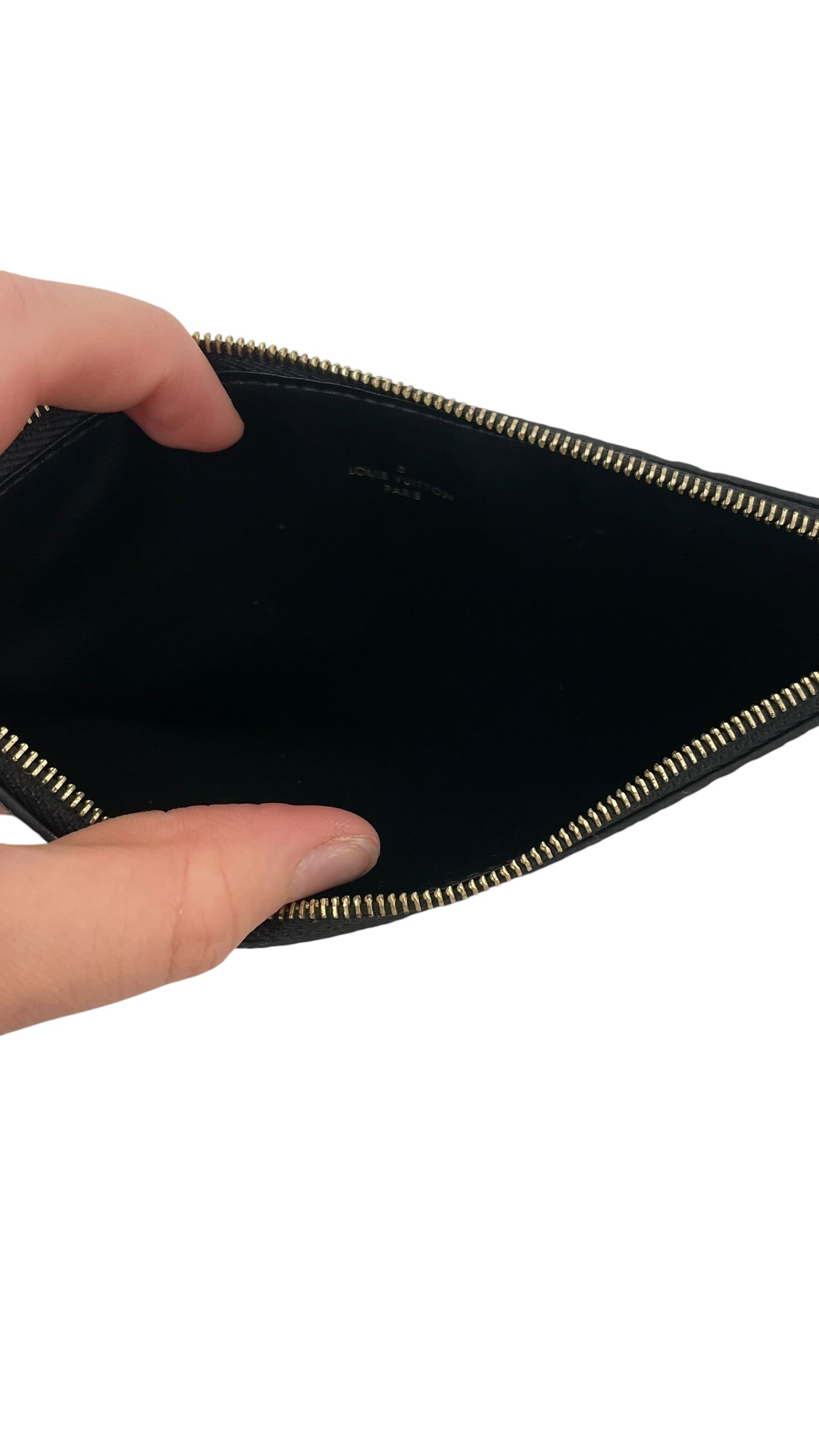LOUIS VUITTON/Wallet/Monogram/Leather/BLK/Pochette Felicie Zipped Insert view 3