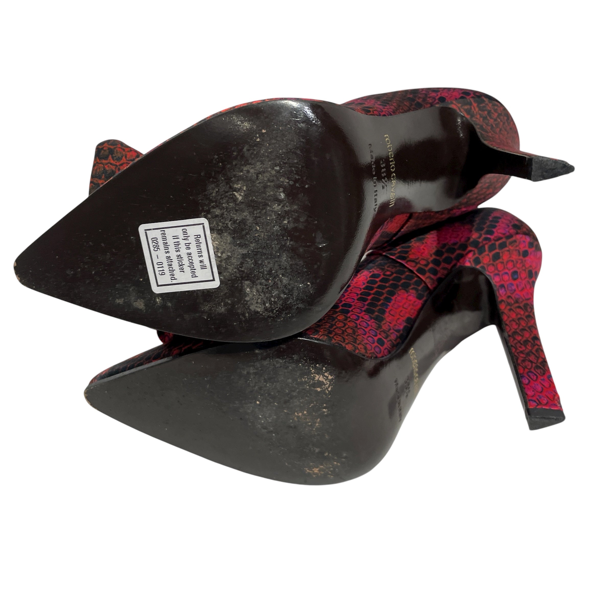 roberto cavalli/Heels/EU 38.5/All Over Print/Silk/MLT/animal print with flower view 3