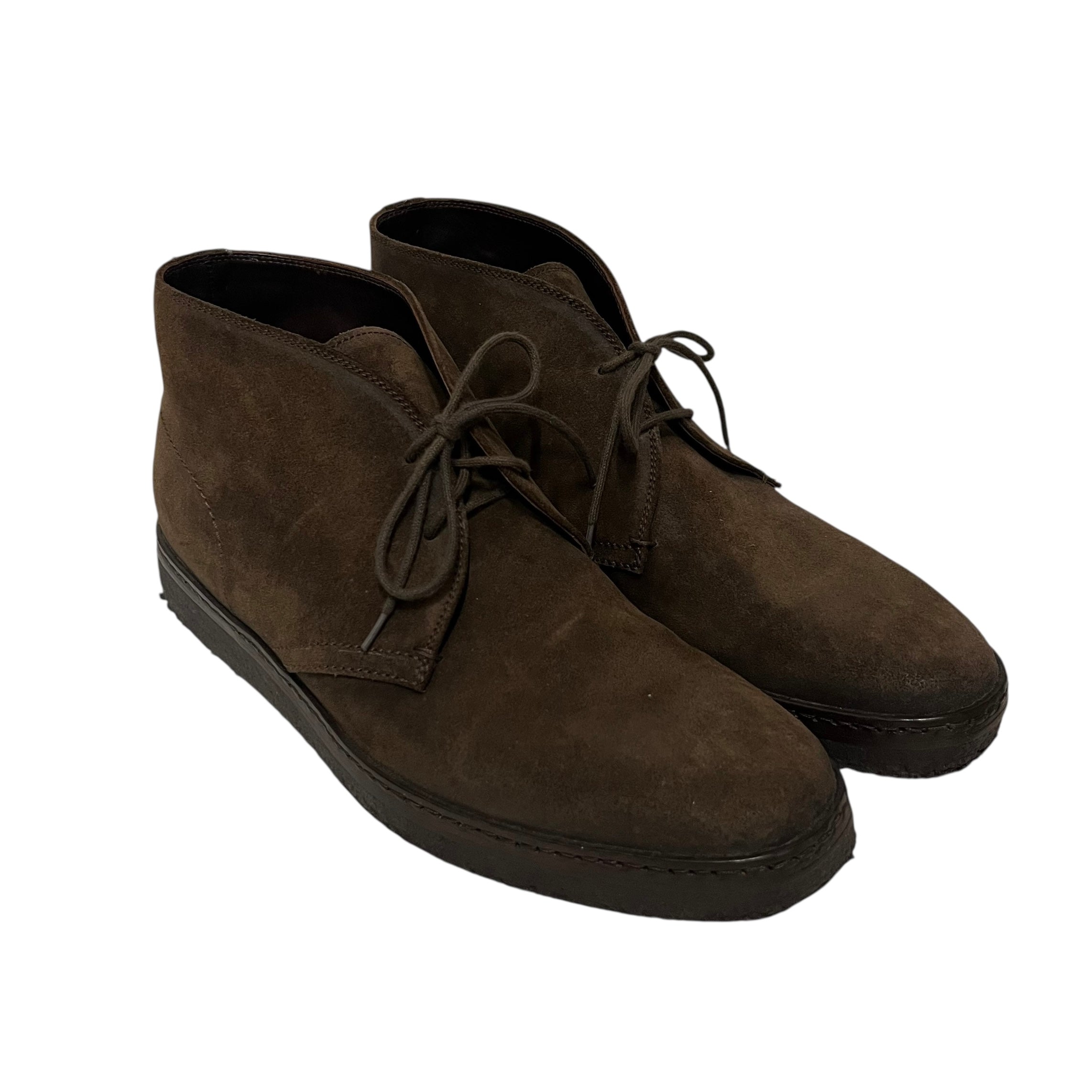 TOM FORD/Chukka Boots/US 9.5/Suede/BRW/Suede brown laced boots view 1