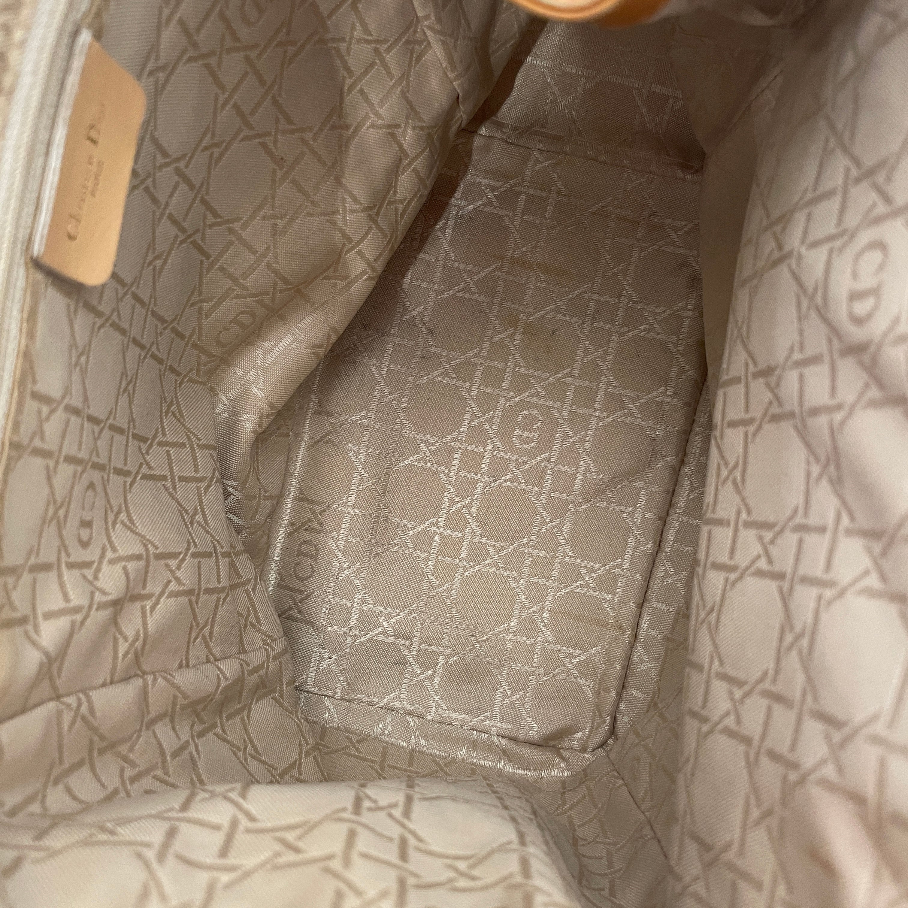 Christian Dior/Cross Body Bag/Plaid/Leather/BRW/Two-Way Shopper Tote Bag view 5