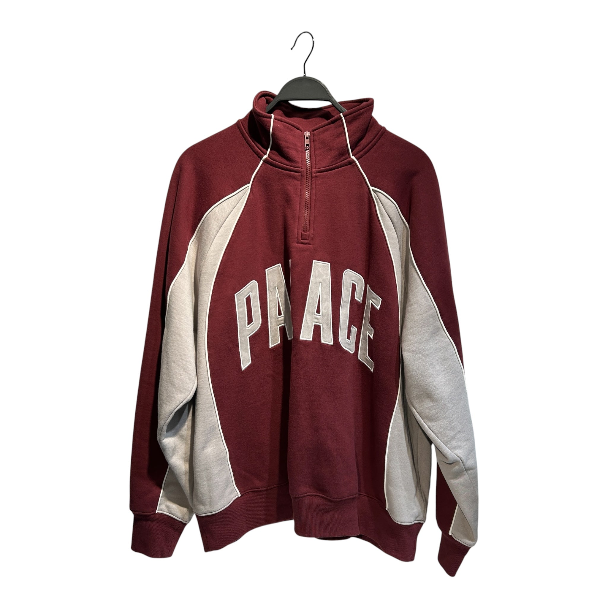 PALACE/Sweatshirt/XL/Graphic/Cotton/RED/Quarter Zip Center Logo view 1