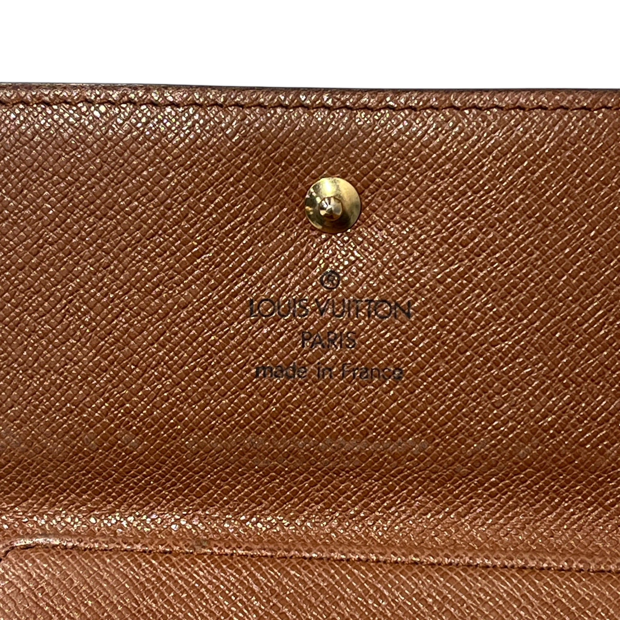LOUIS VUITTON/Bifold Wallet/Monogram/Leather/BRW/elise wallet view 10