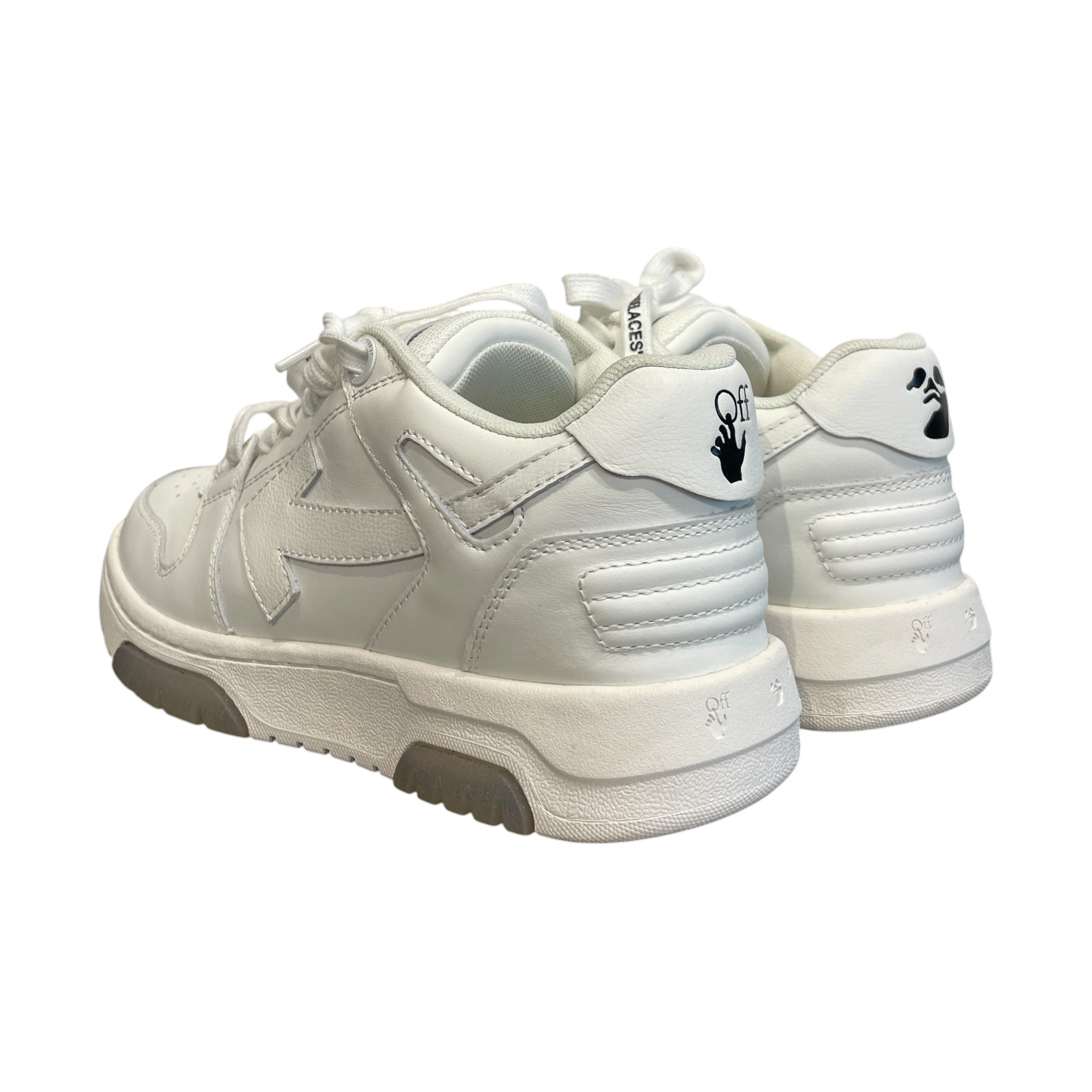 OFF-WHITE/Hi-Sneakers/EU 36/Leather/WHT/off white arrow sneakers view 2