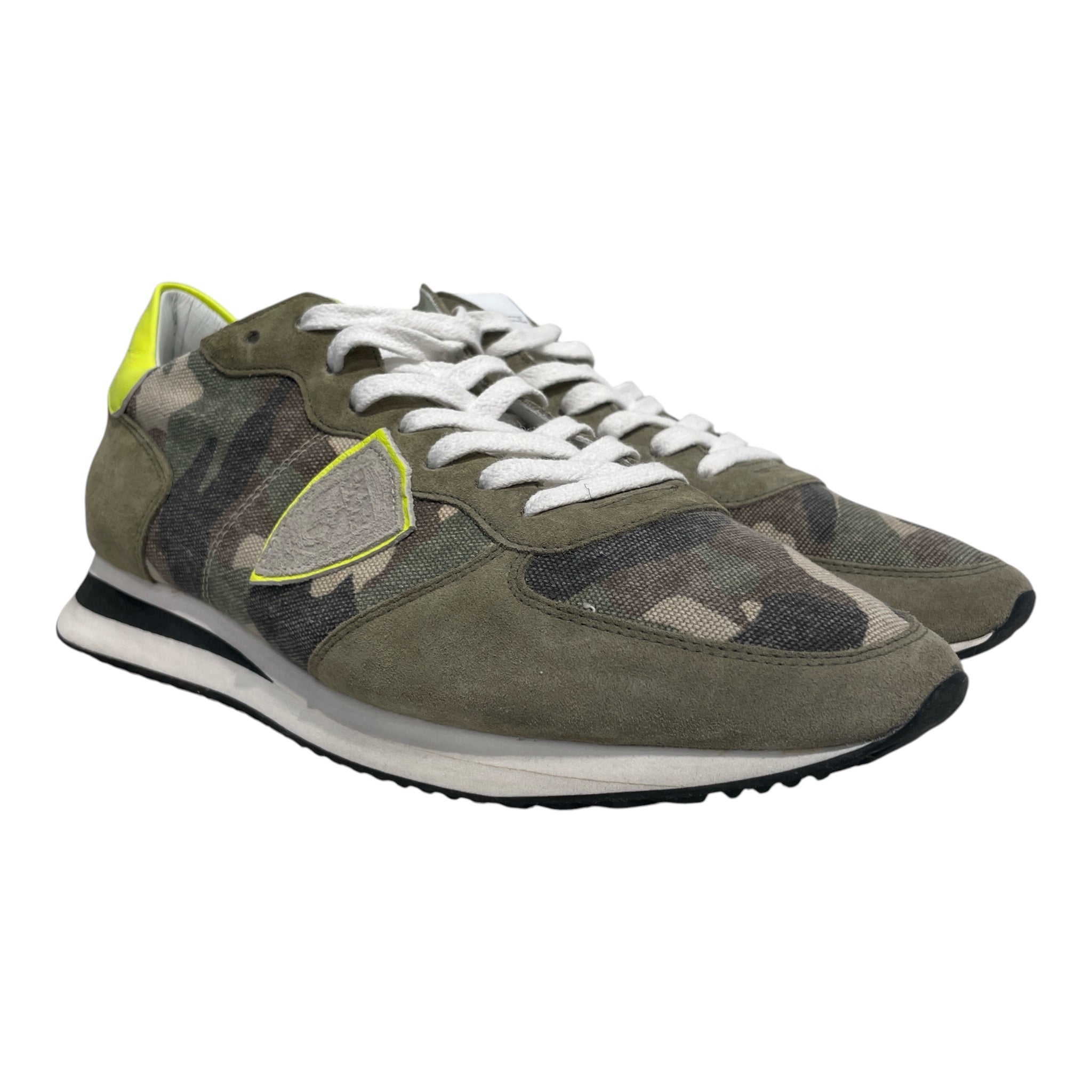 PHILIPPE MODEL/Low-Sneakers/EU 42/Camouflage/Suede/GRN/U-Tip/ view 1