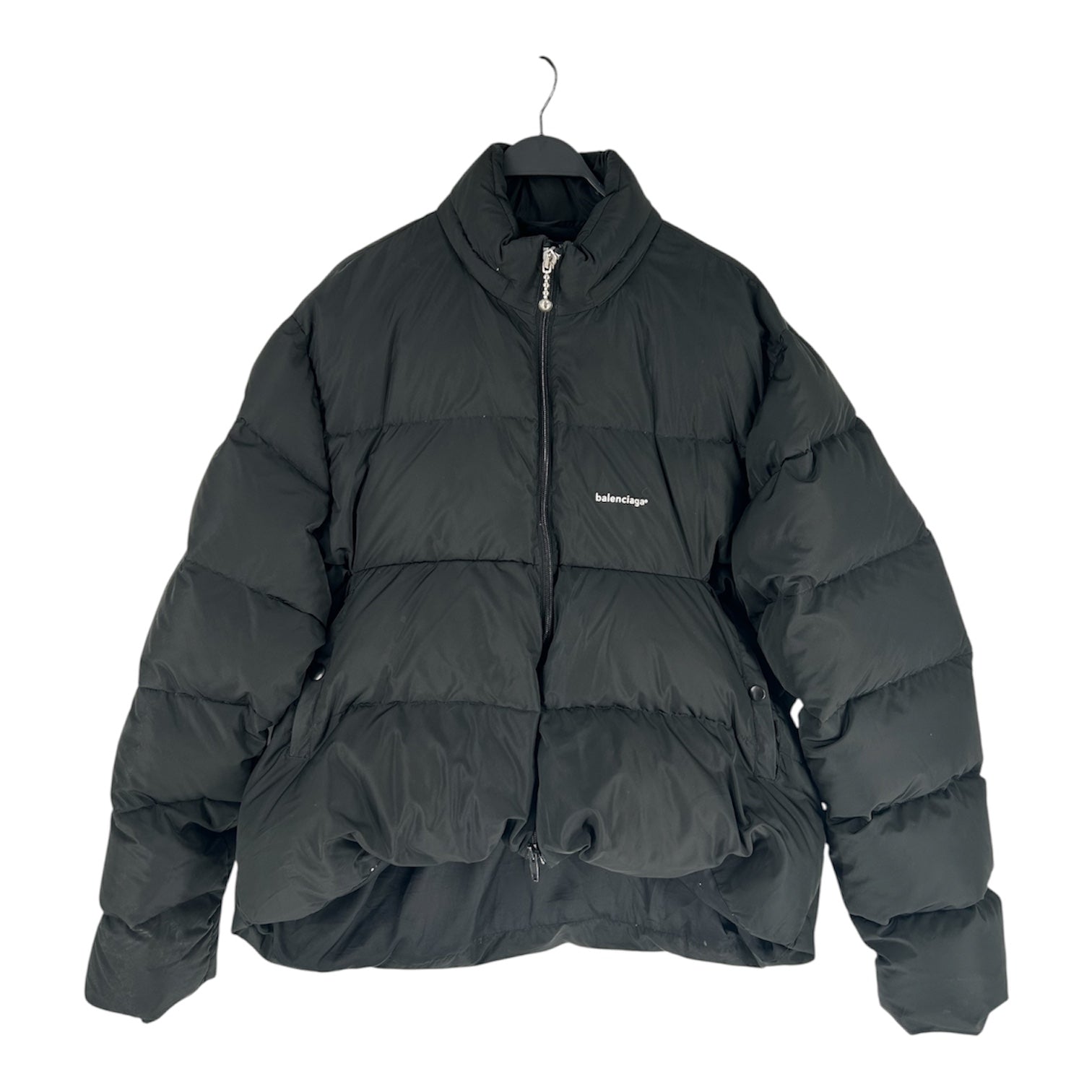 BALENCIAGA/Puffer Jkt/54/Polyester/BLK/BIG ZIPPER view 1