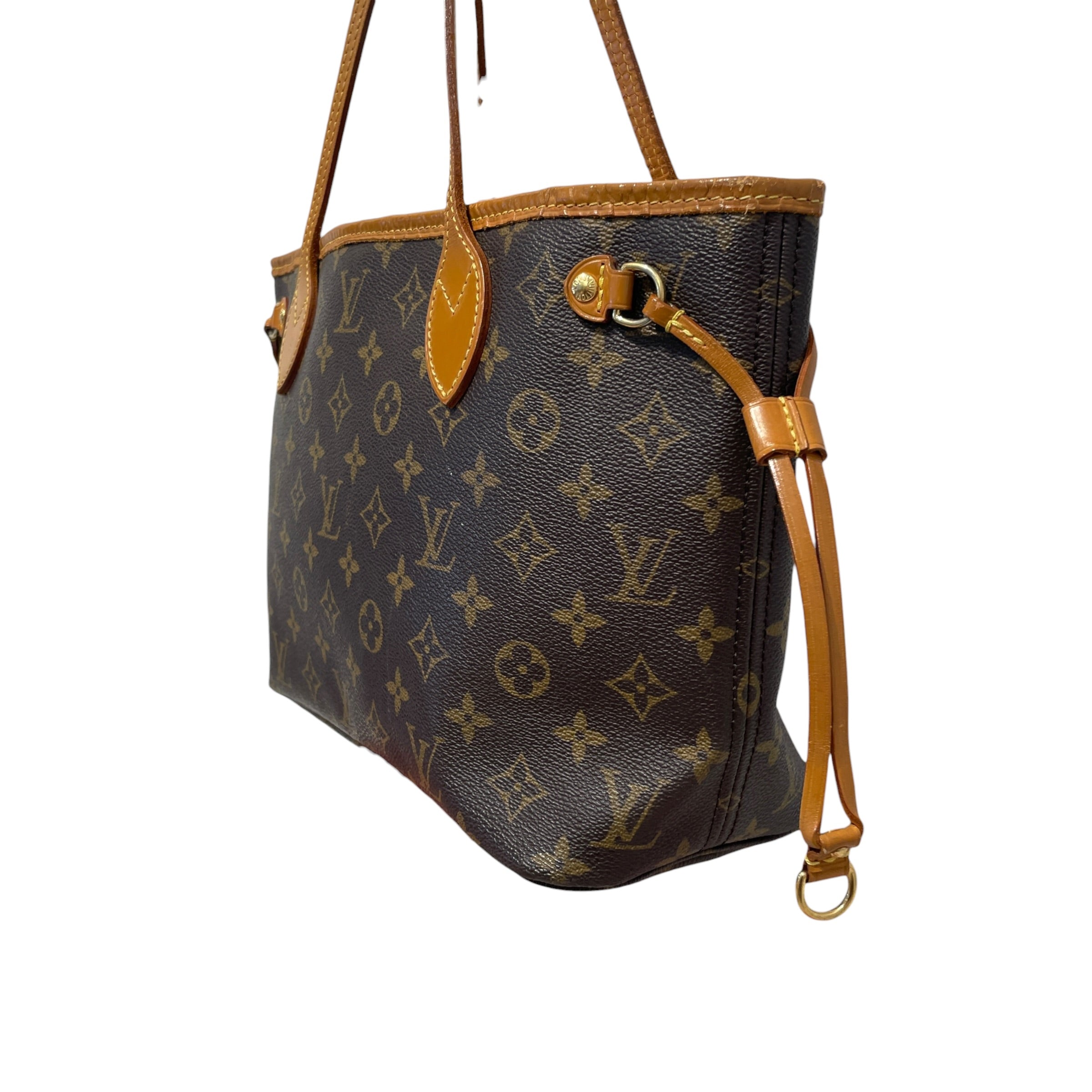 LOUIS VUITTON/Tote Bag/Monogram/Leather/BRW/Monogram Neverfull PM Tote view 4