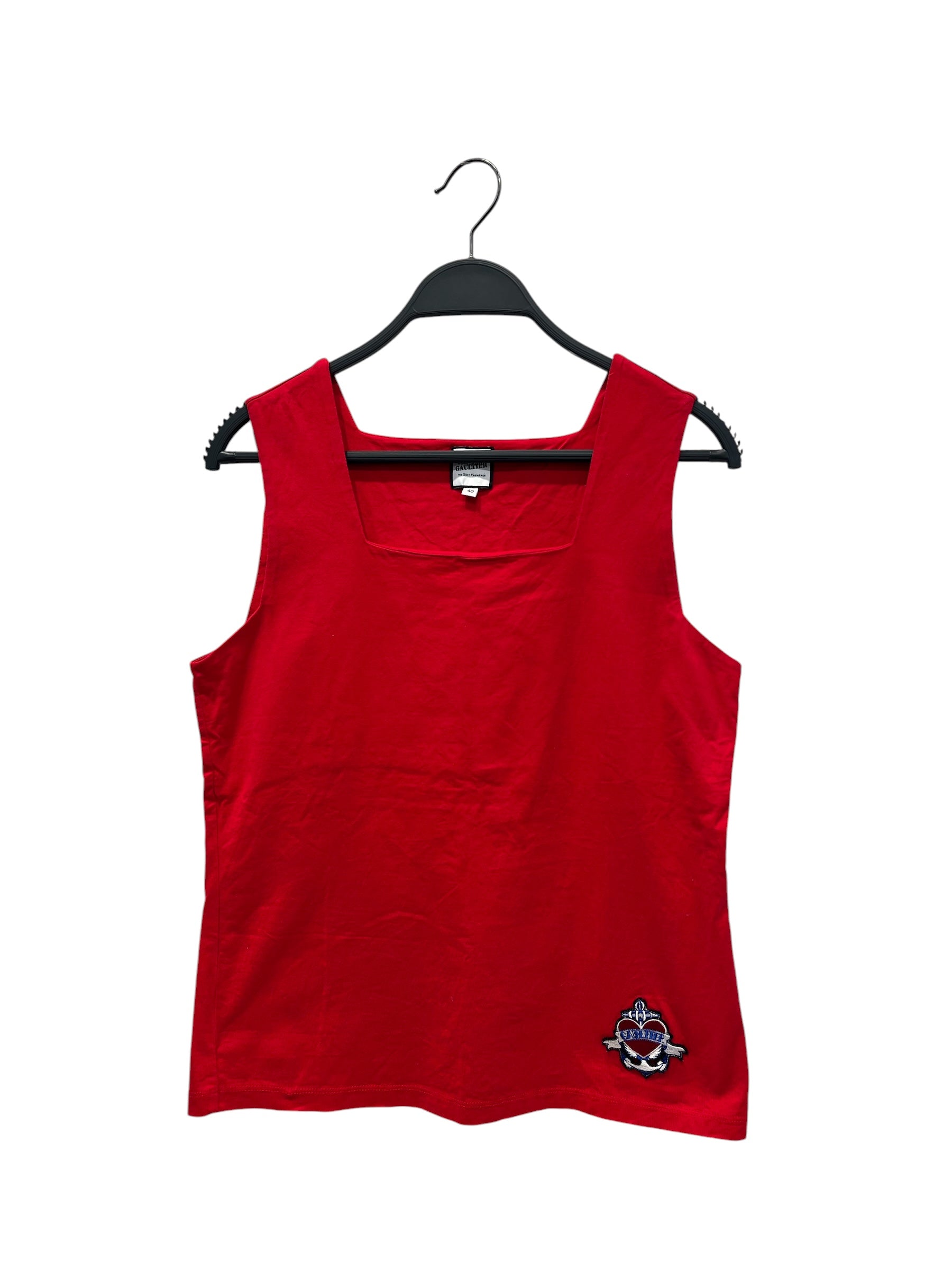 Jean Paul Gaultier/Camisole/40/Cotton/RED/HEART ANCHOR view 1