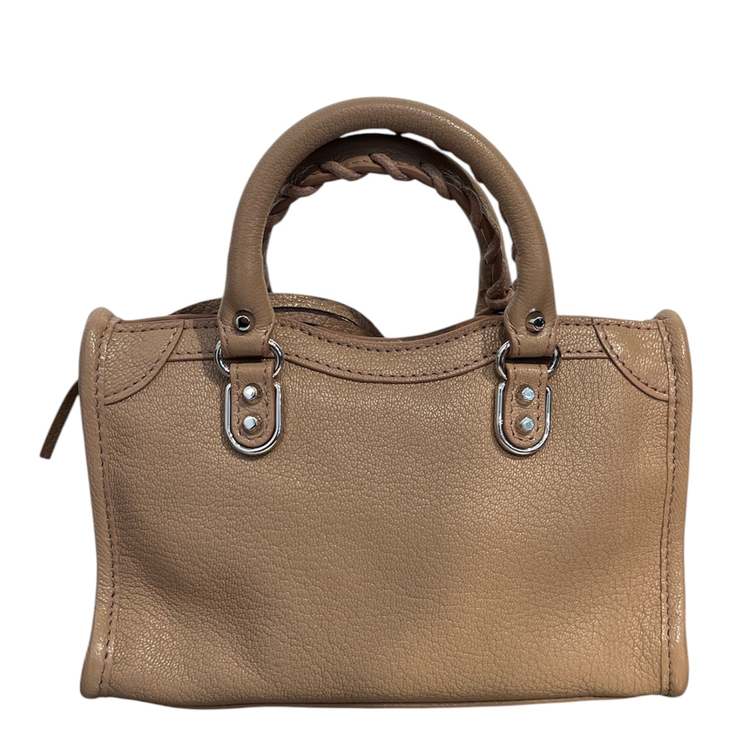 BALENCIAGA/Hand Bag/Leather/BEG/nano city bag view 2